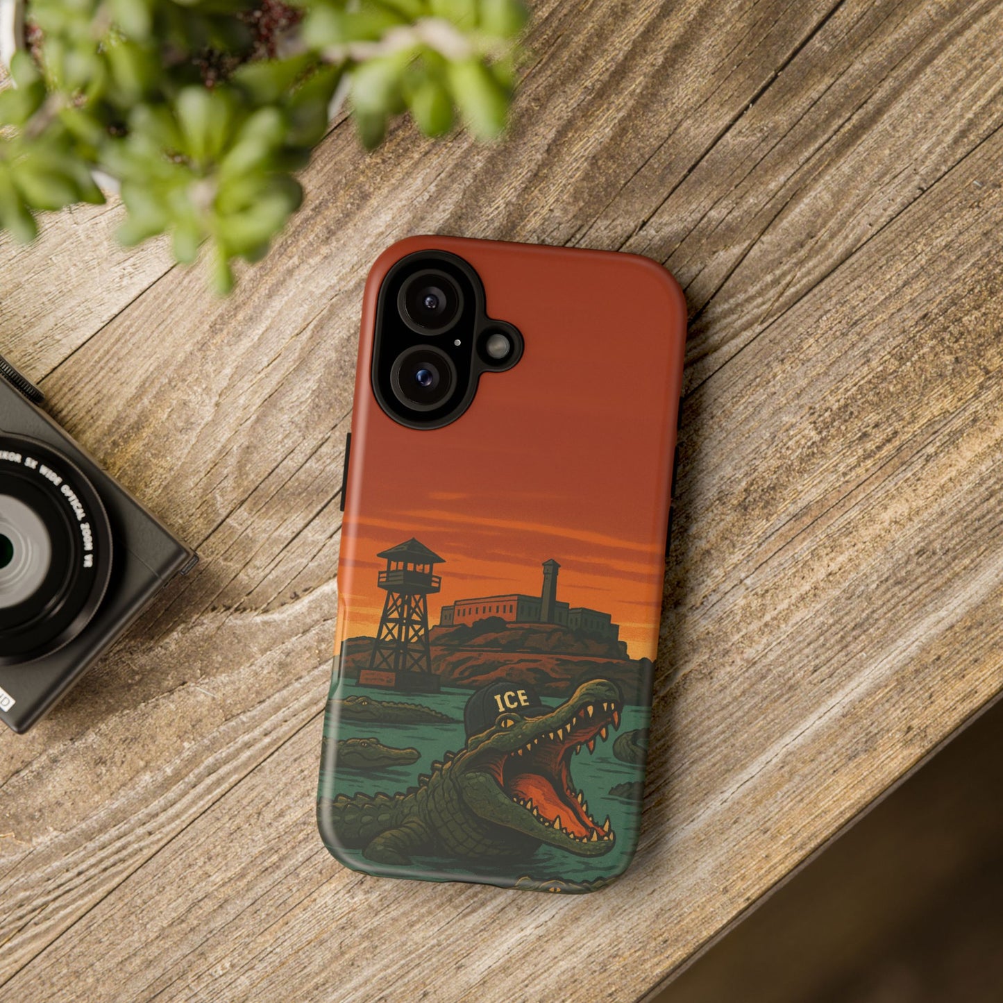 Alligator Alcatraz Hard Shell Tough Phone Case