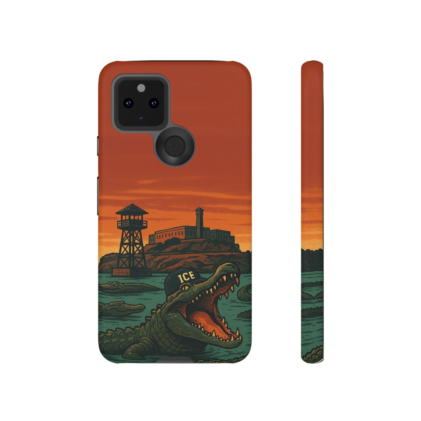 Alligator Alcatraz Hard Shell Tough Phone Case