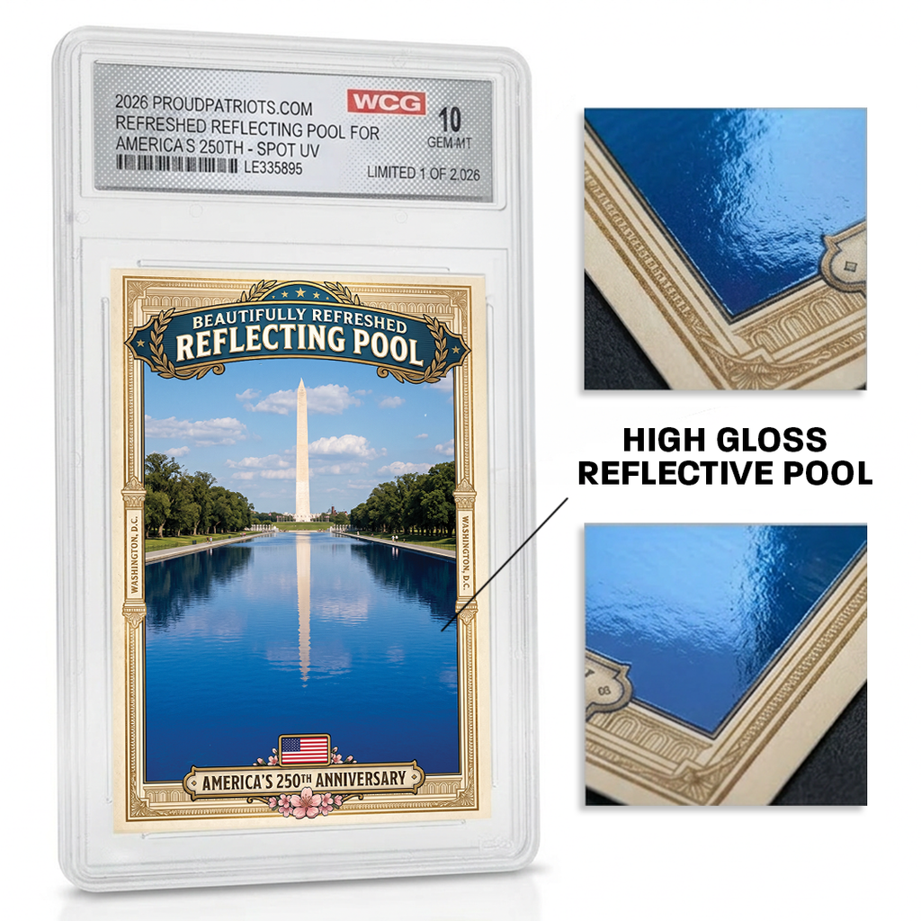 反射池　Reflecting Pool 2枚　英語 Reflecting Pool America's 250th Card | Limited to 2,026 – Proud