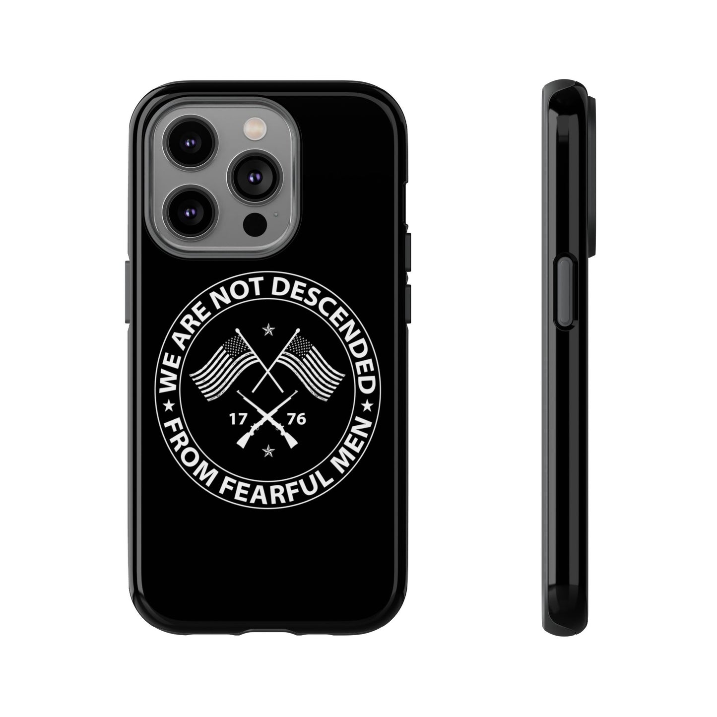 We Are Not Descended From Fearful Men Hard Shell Tough Phone Case