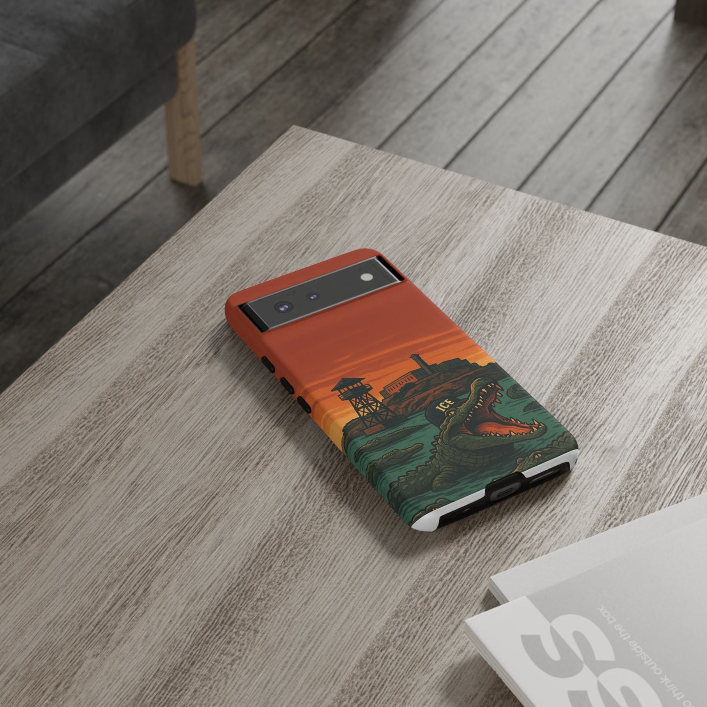 Alligator Alcatraz Hard Shell Tough Phone Case