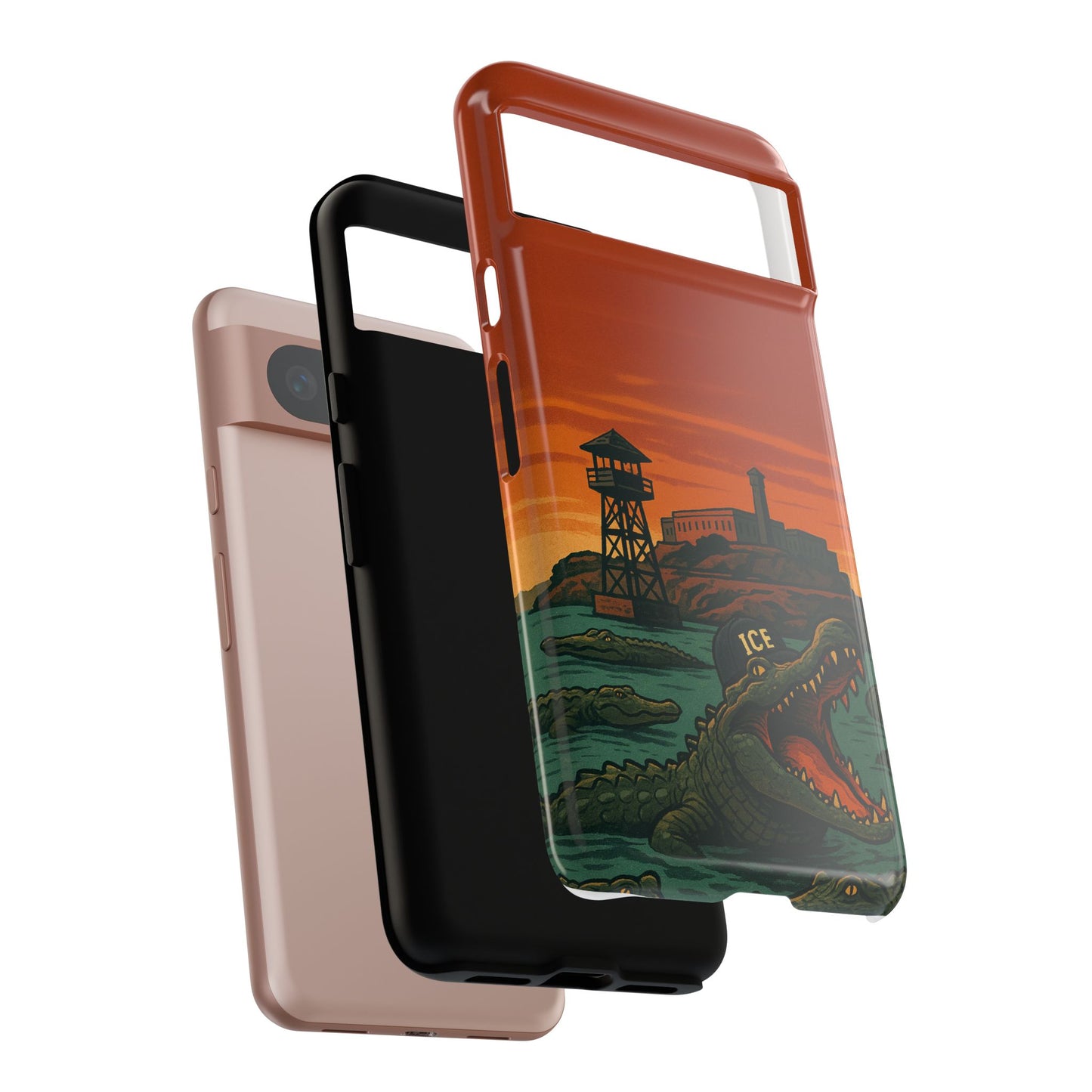 Alligator Alcatraz Hard Shell Tough Phone Case