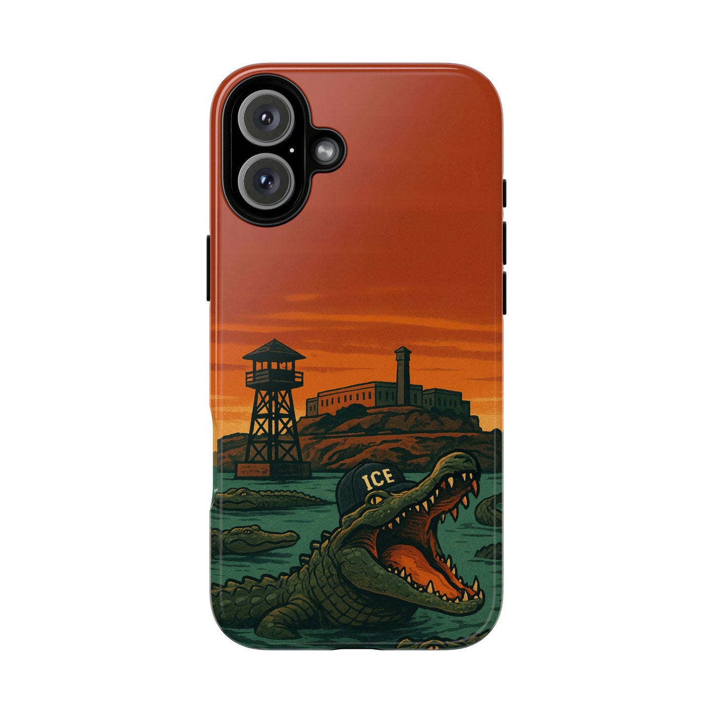 Alligator Alcatraz Hard Shell Tough Phone Case