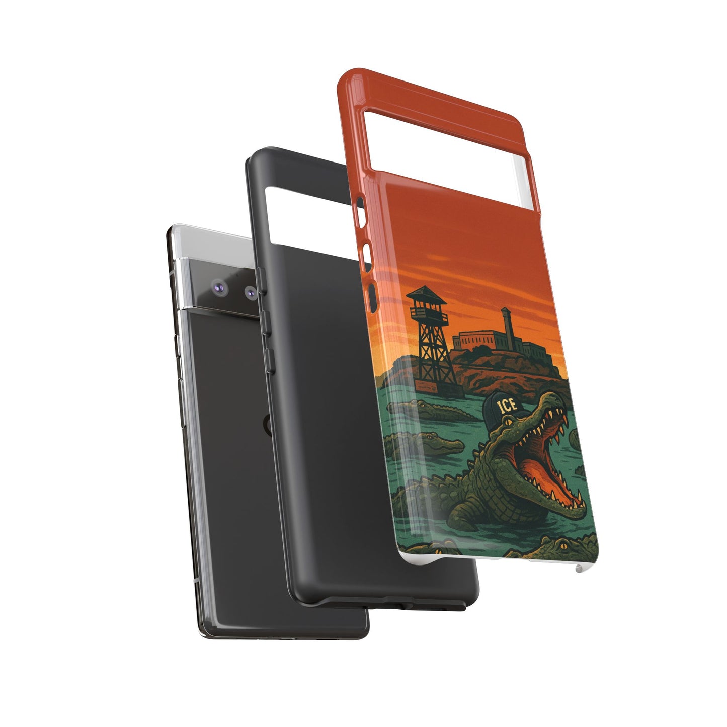 Alligator Alcatraz Hard Shell Tough Phone Case