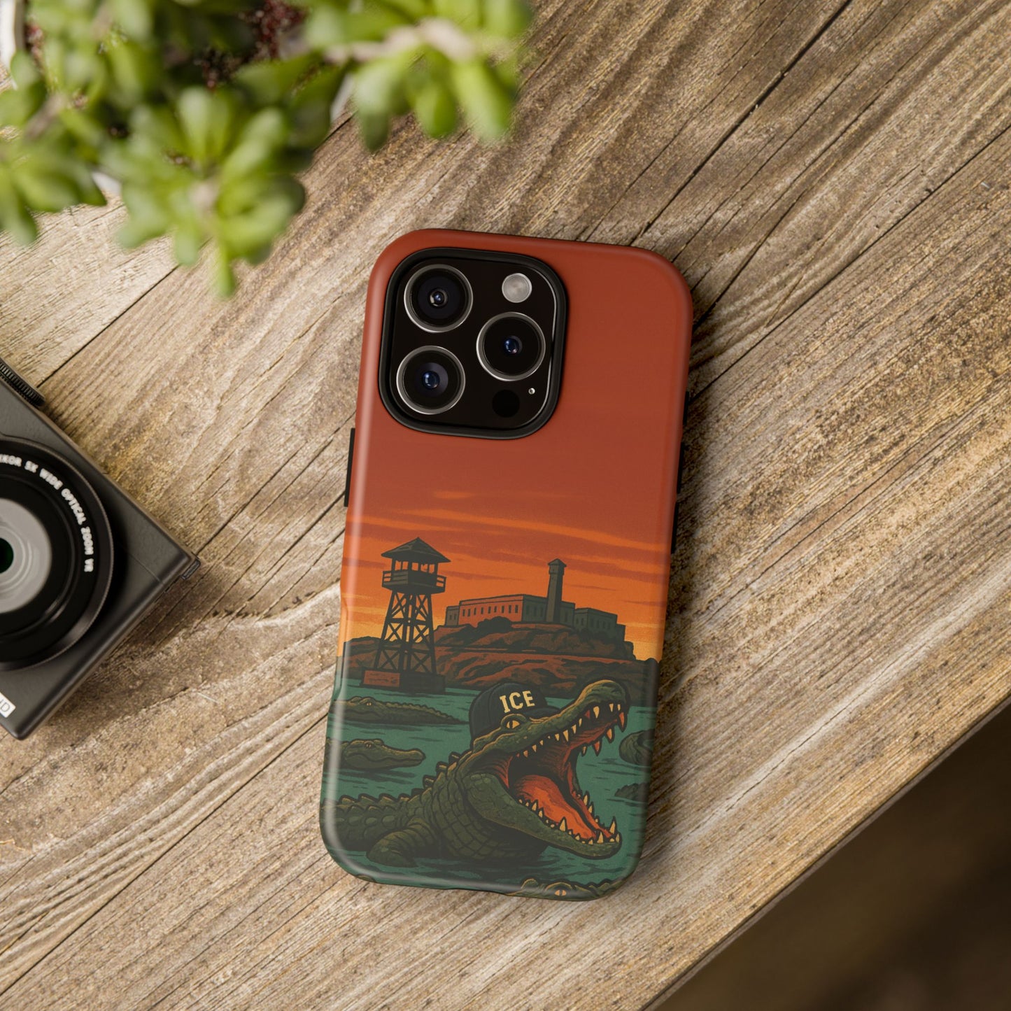 Alligator Alcatraz Hard Shell Tough Phone Case
