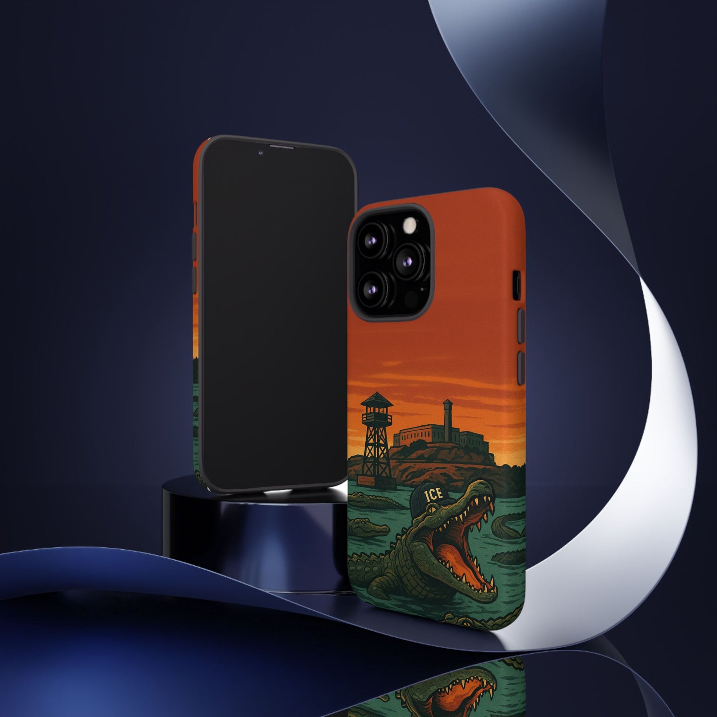 Alligator Alcatraz Hard Shell Tough Phone Case
