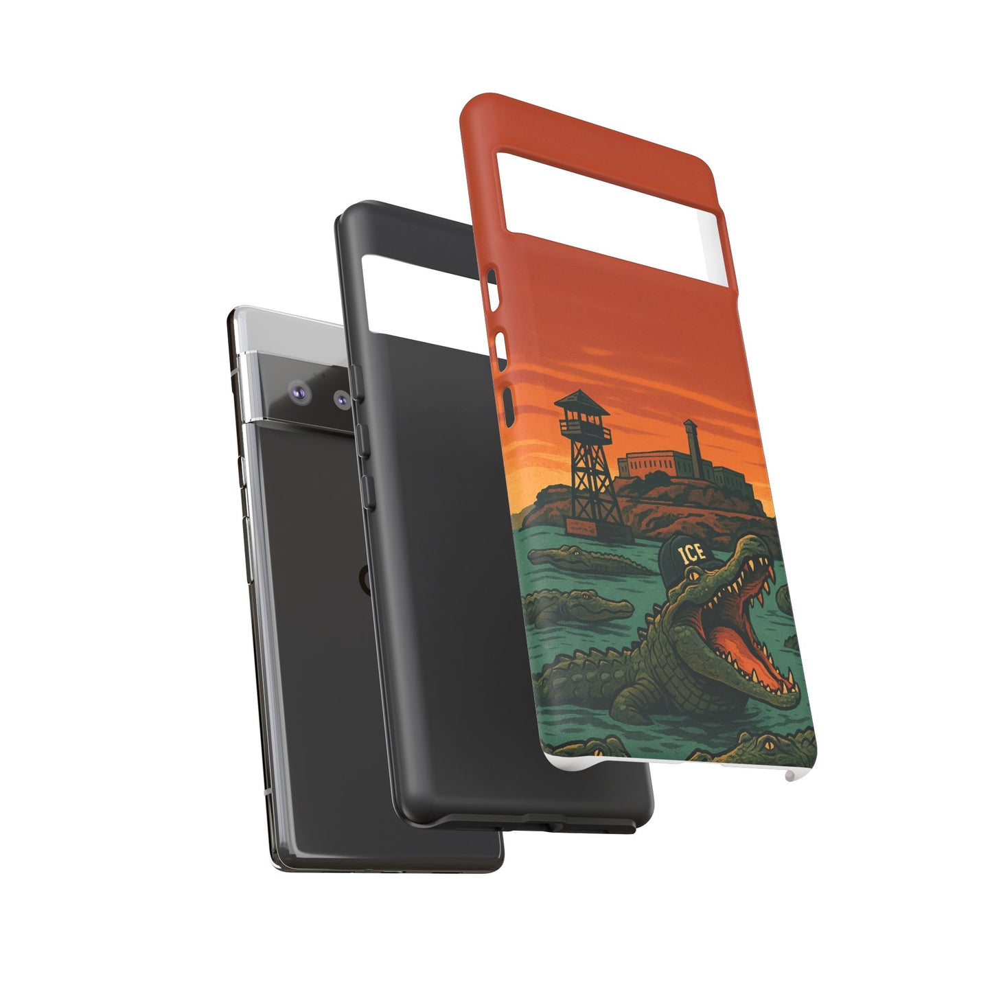 Alligator Alcatraz Hard Shell Tough Phone Case