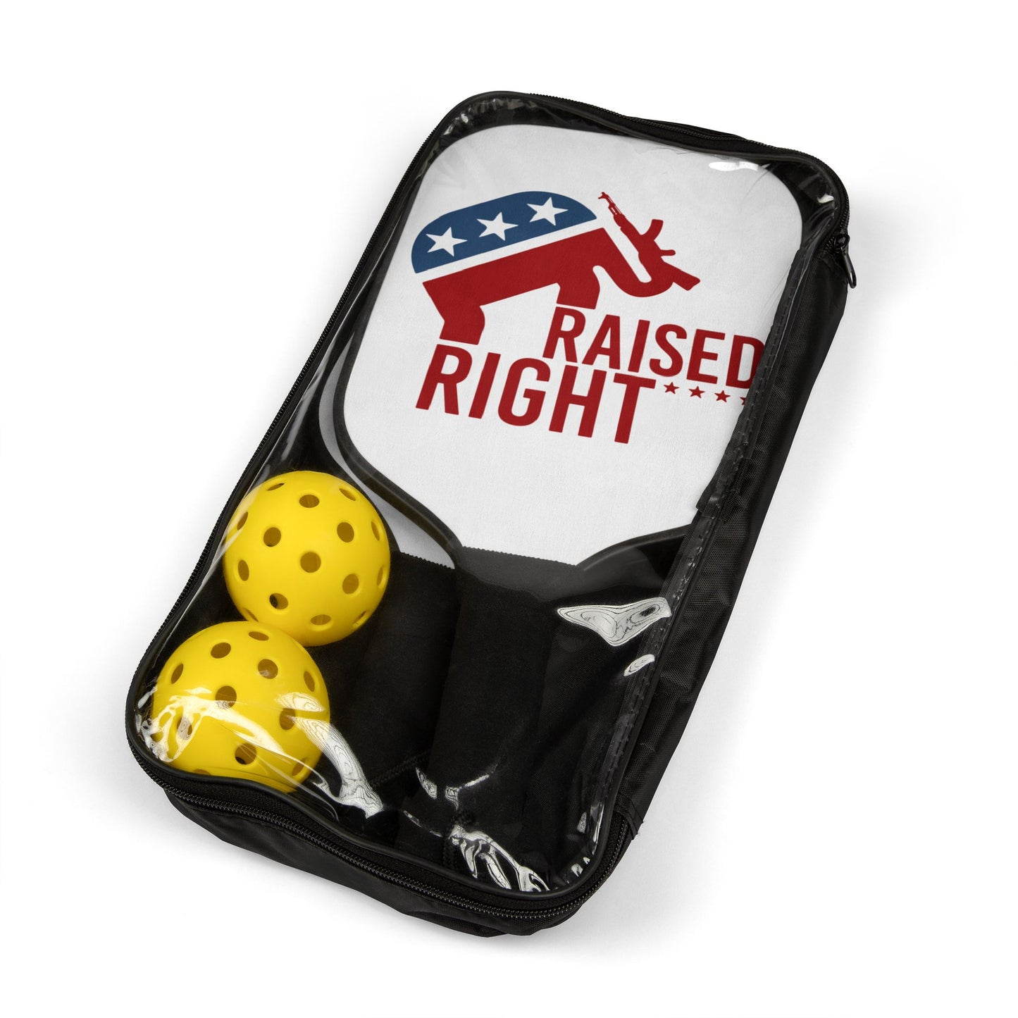 Raised Right Pickleball Paddle Set