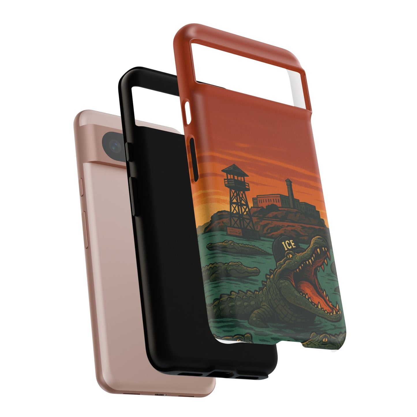 Alligator Alcatraz Hard Shell Tough Phone Case