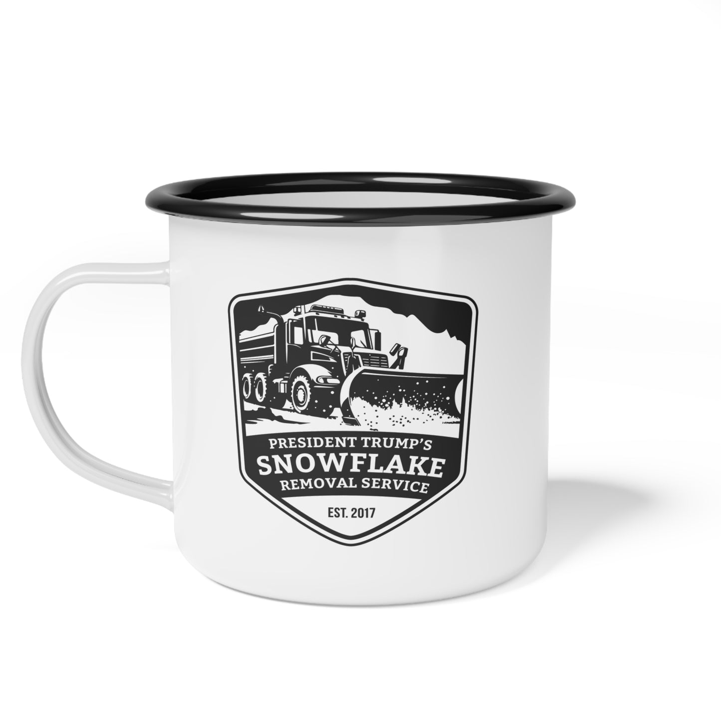 President Trump's Snowflake Removal Service Enamel Mug