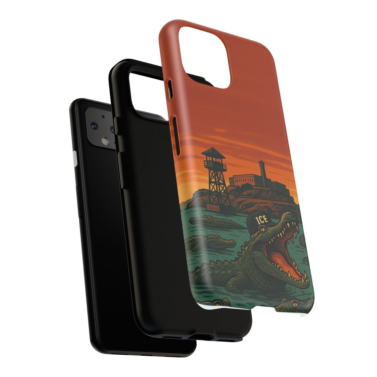 Alligator Alcatraz Hard Shell Tough Phone Case
