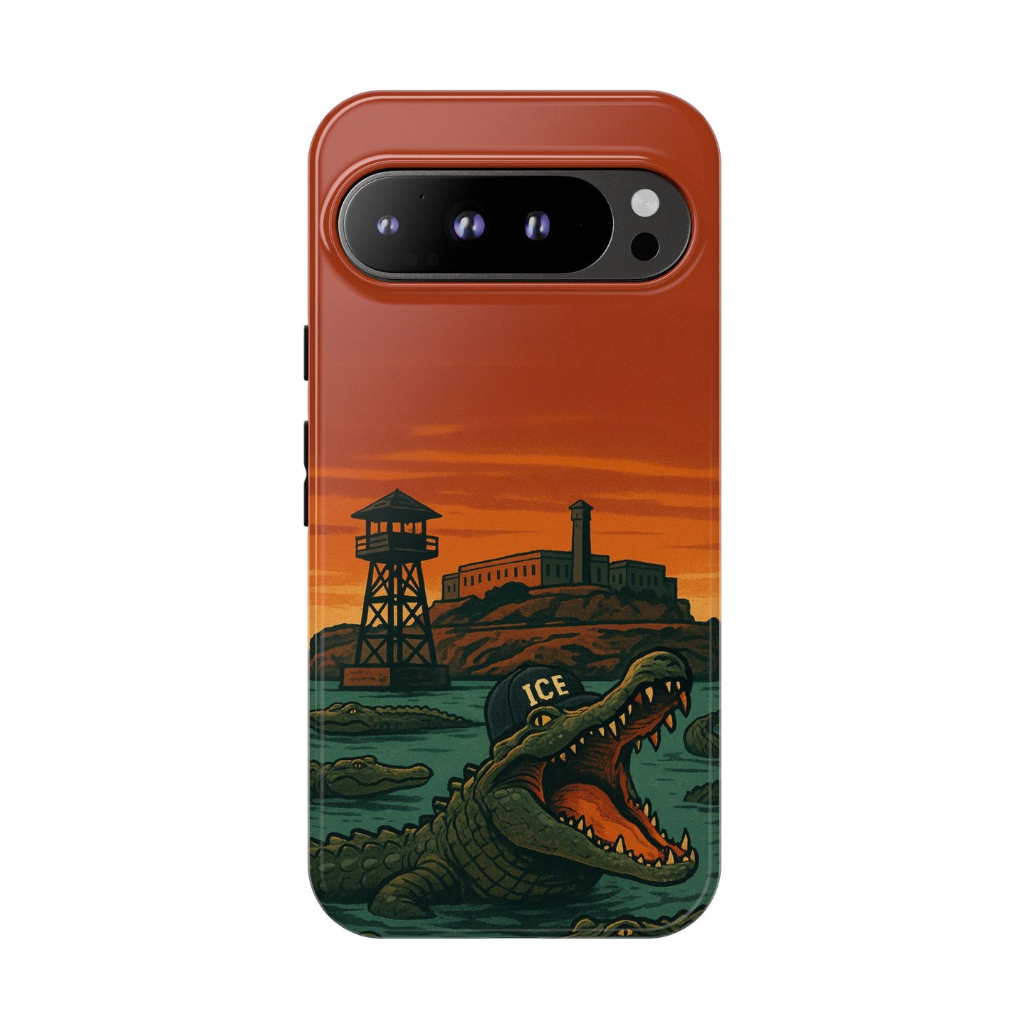 Alligator Alcatraz Hard Shell Tough Phone Case