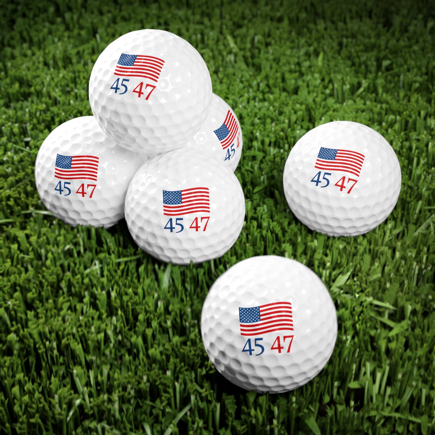 45/47 USA Flag Golf Balls (6 Pack)