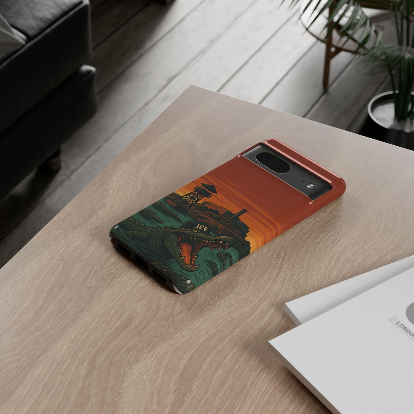Alligator Alcatraz Hard Shell Tough Phone Case