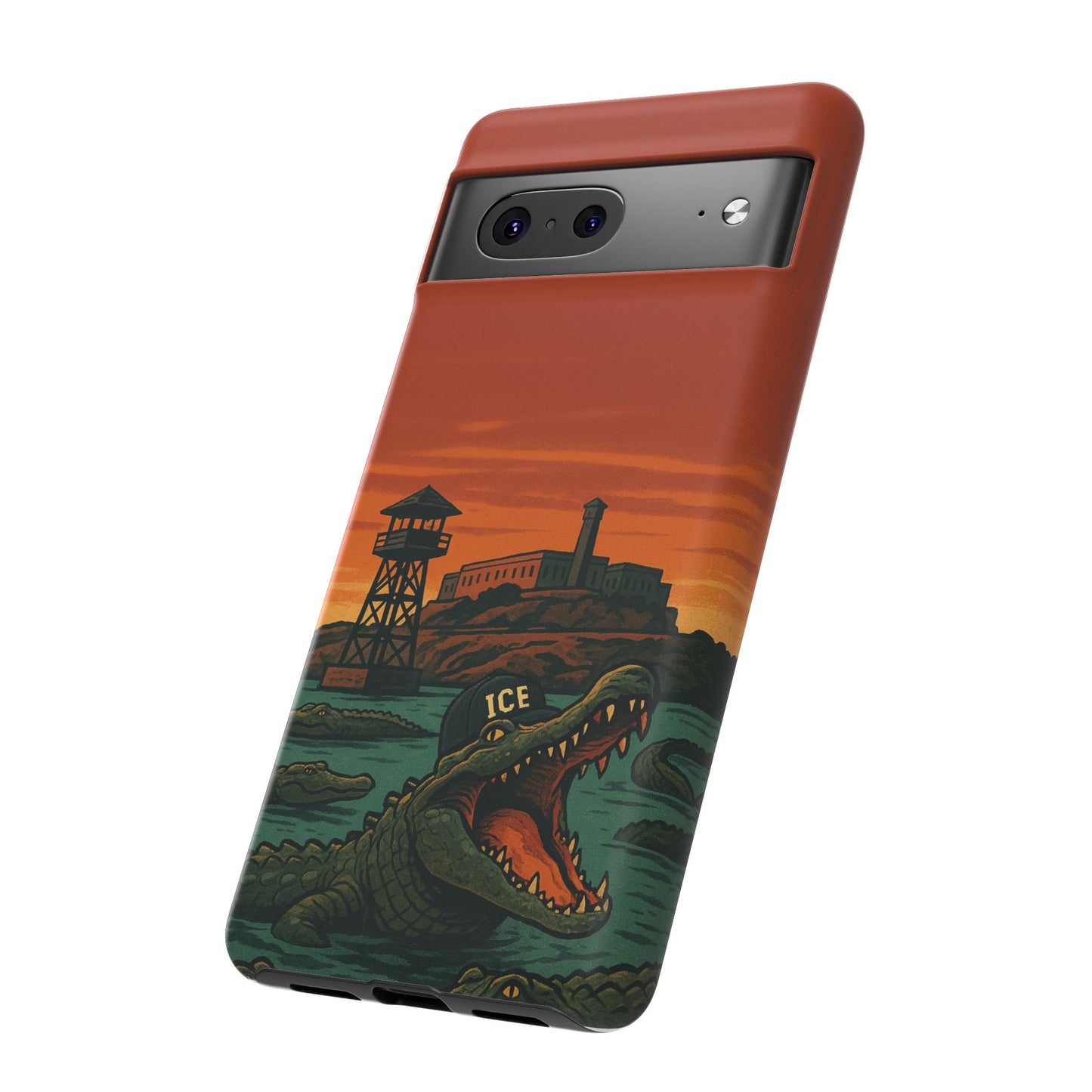 Alligator Alcatraz Hard Shell Tough Phone Case