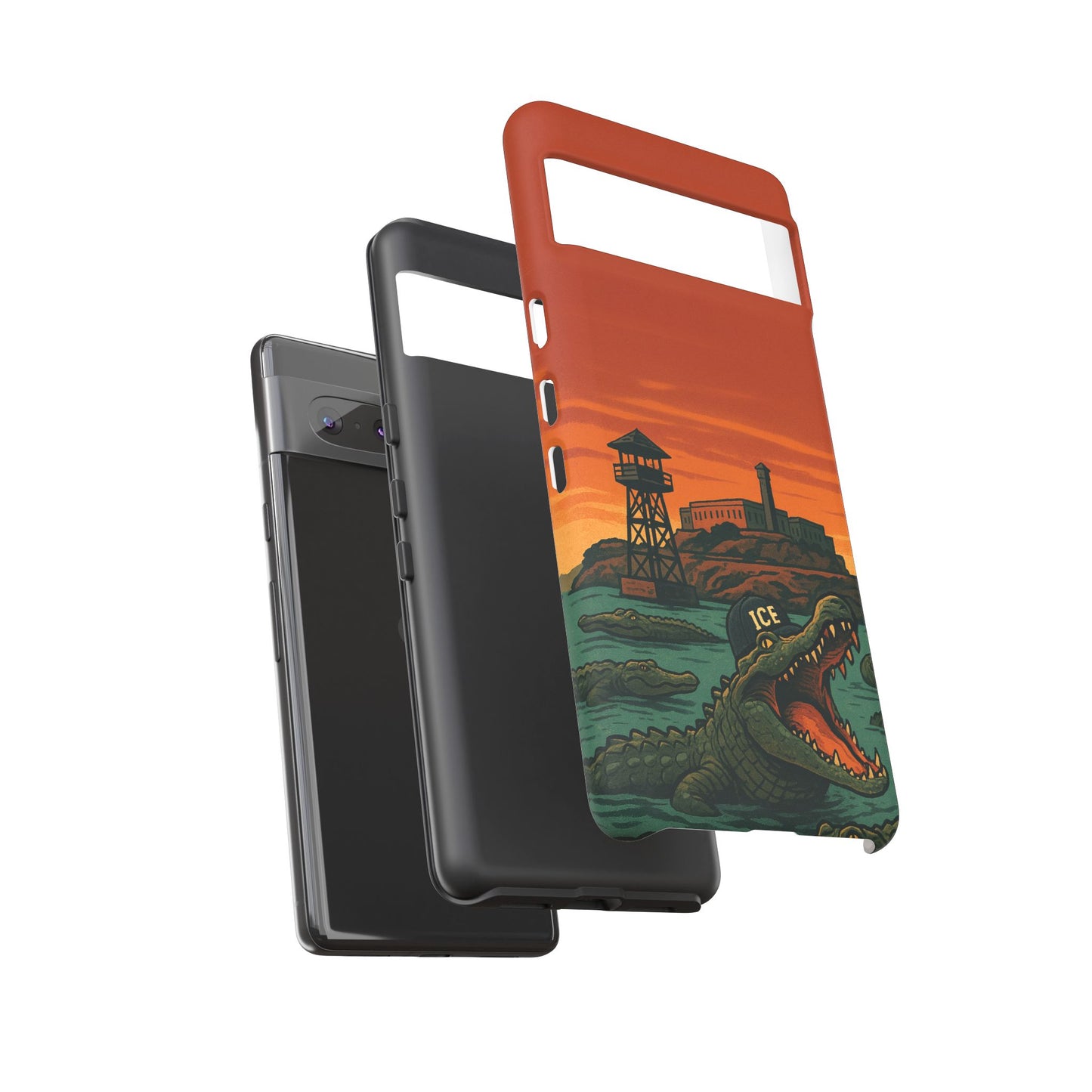 Alligator Alcatraz Hard Shell Tough Phone Case