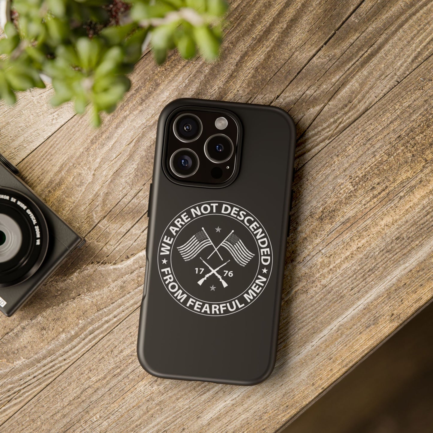 We Are Not Descended From Fearful Men Hard Shell Tough Phone Case