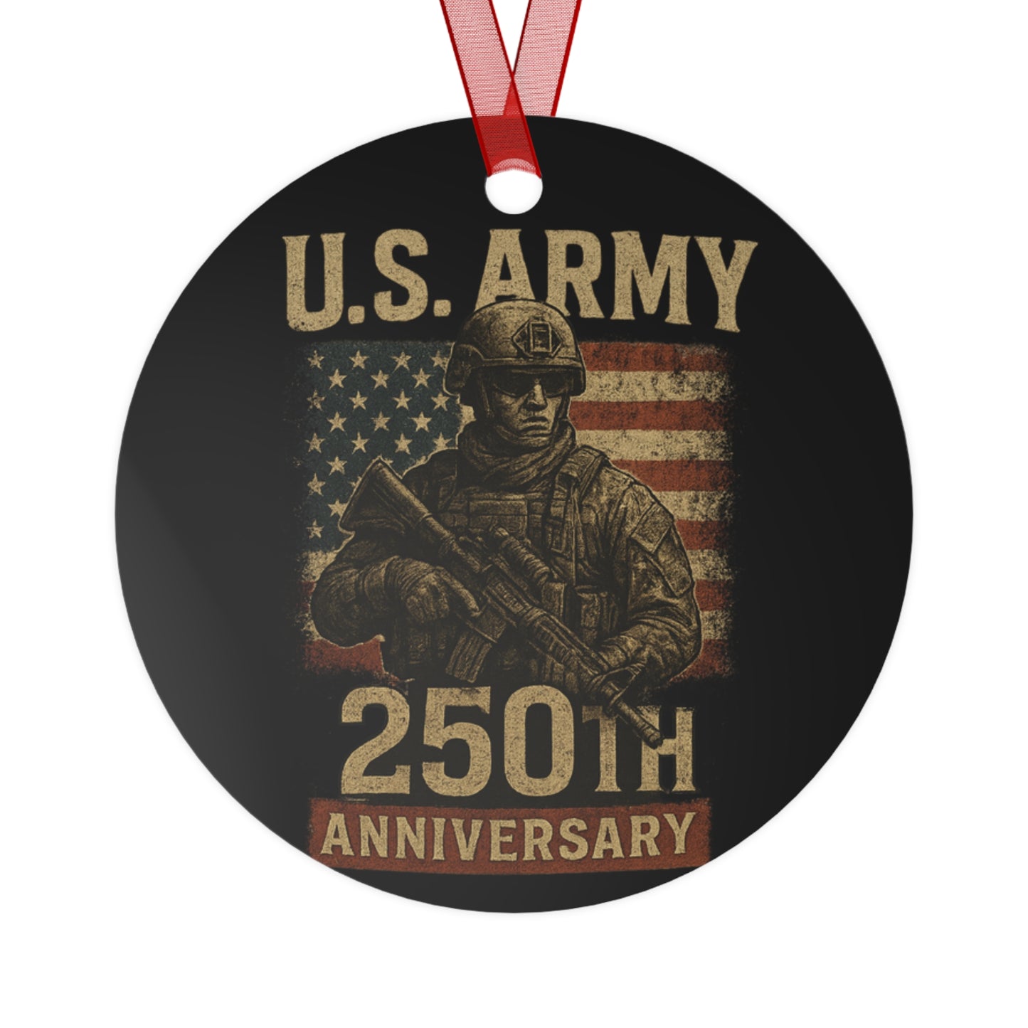 Army 250th Anniversary Christmas Tree Ornament