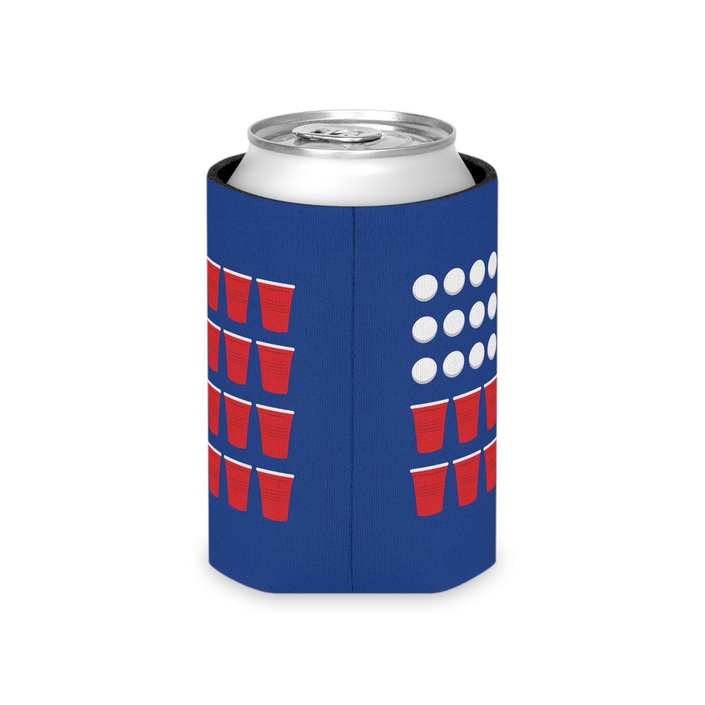 Beer Pong American Flag Can Koozie