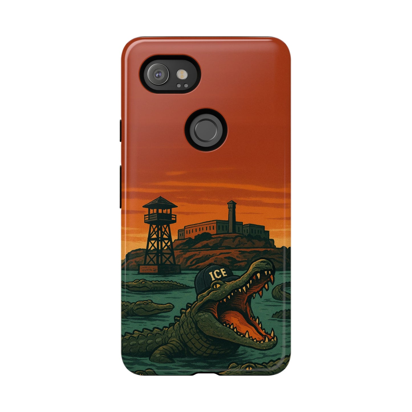 Alligator Alcatraz Hard Shell Tough Phone Case