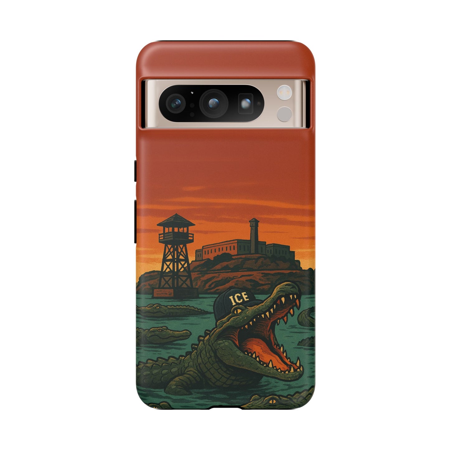 Alligator Alcatraz Hard Shell Tough Phone Case