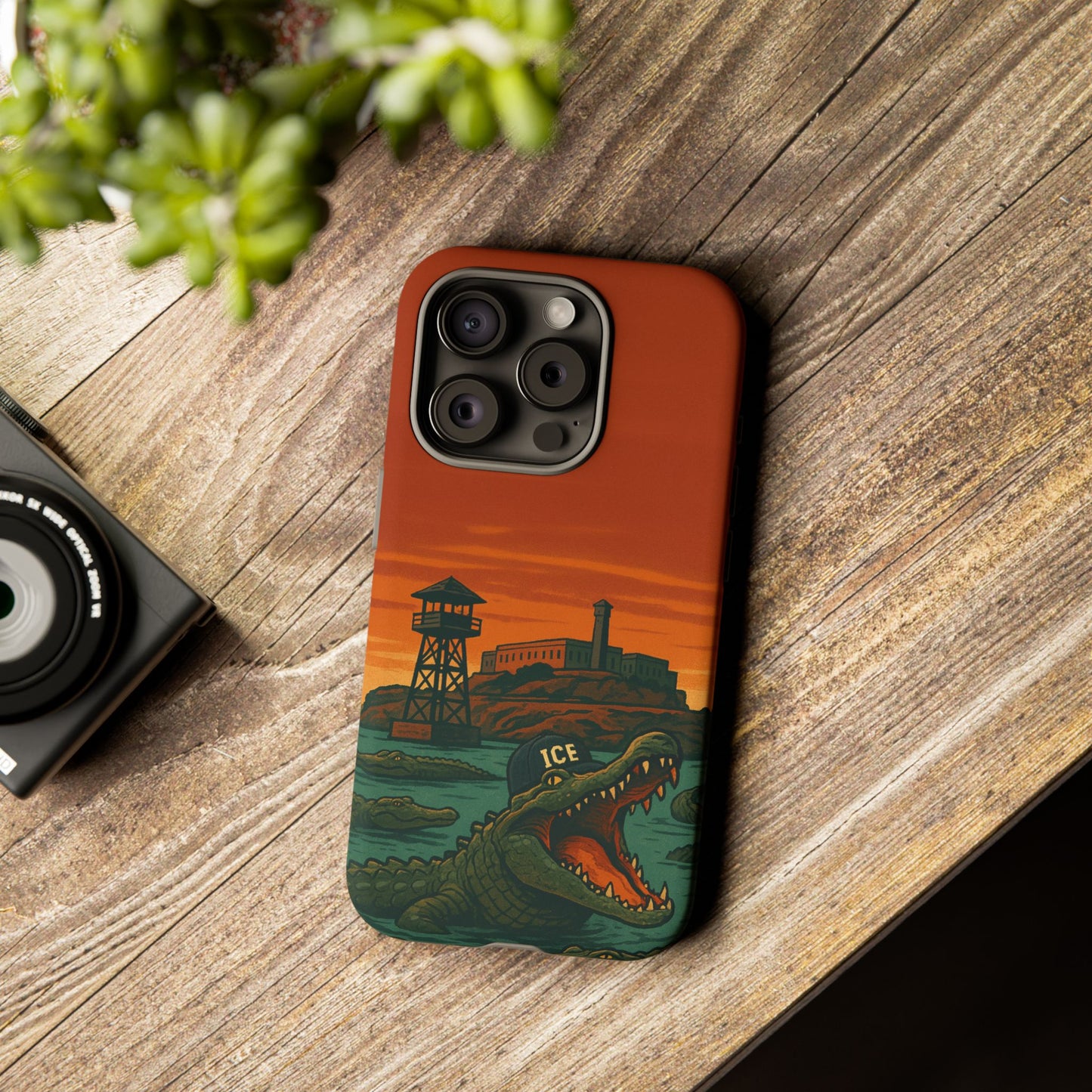 Alligator Alcatraz Hard Shell Tough Phone Case