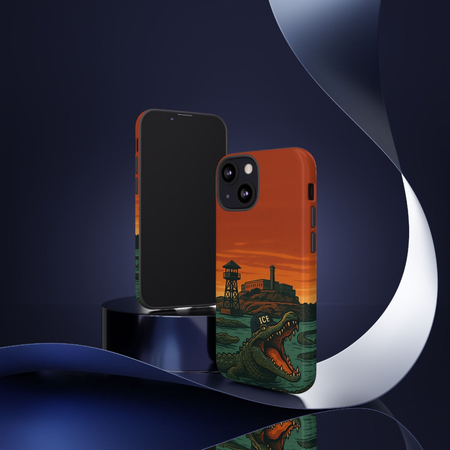 Alligator Alcatraz Hard Shell Tough Phone Case