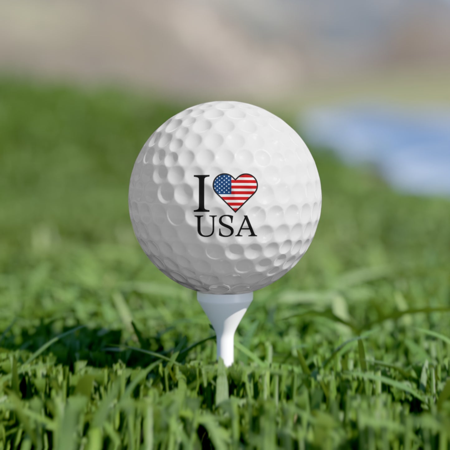 I ❤️ USA Golf Balls (6 Pack)