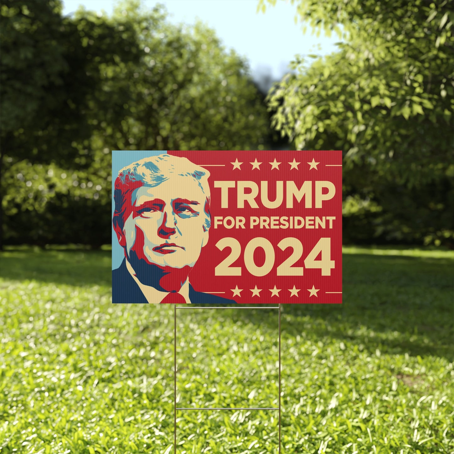 Trump For President 2024 Yard Sign