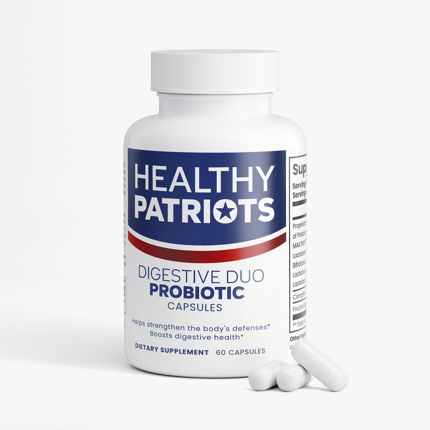 Healthy Patriots Probiotic 40 Billion with Prebiotics