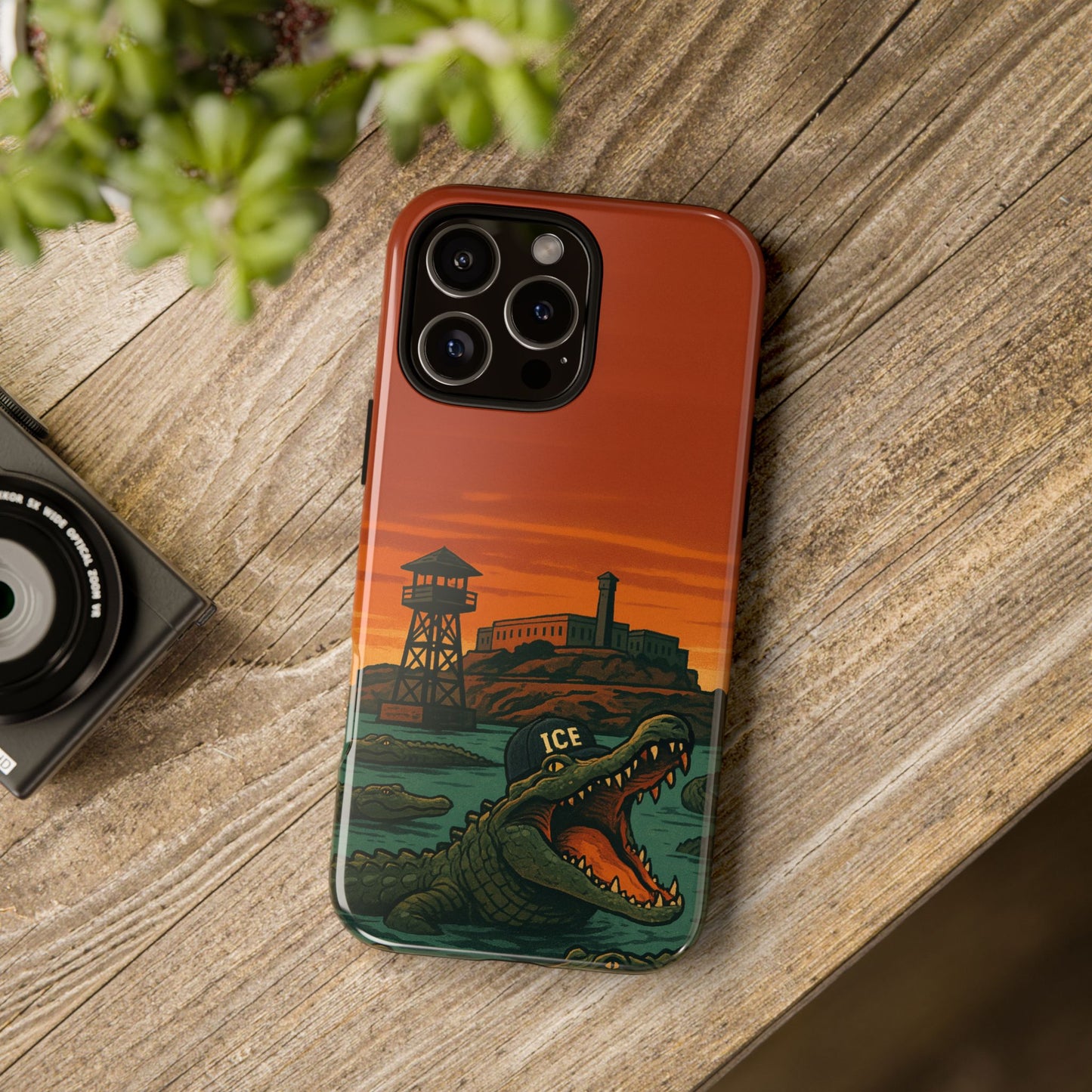 Alligator Alcatraz Hard Shell Tough Phone Case