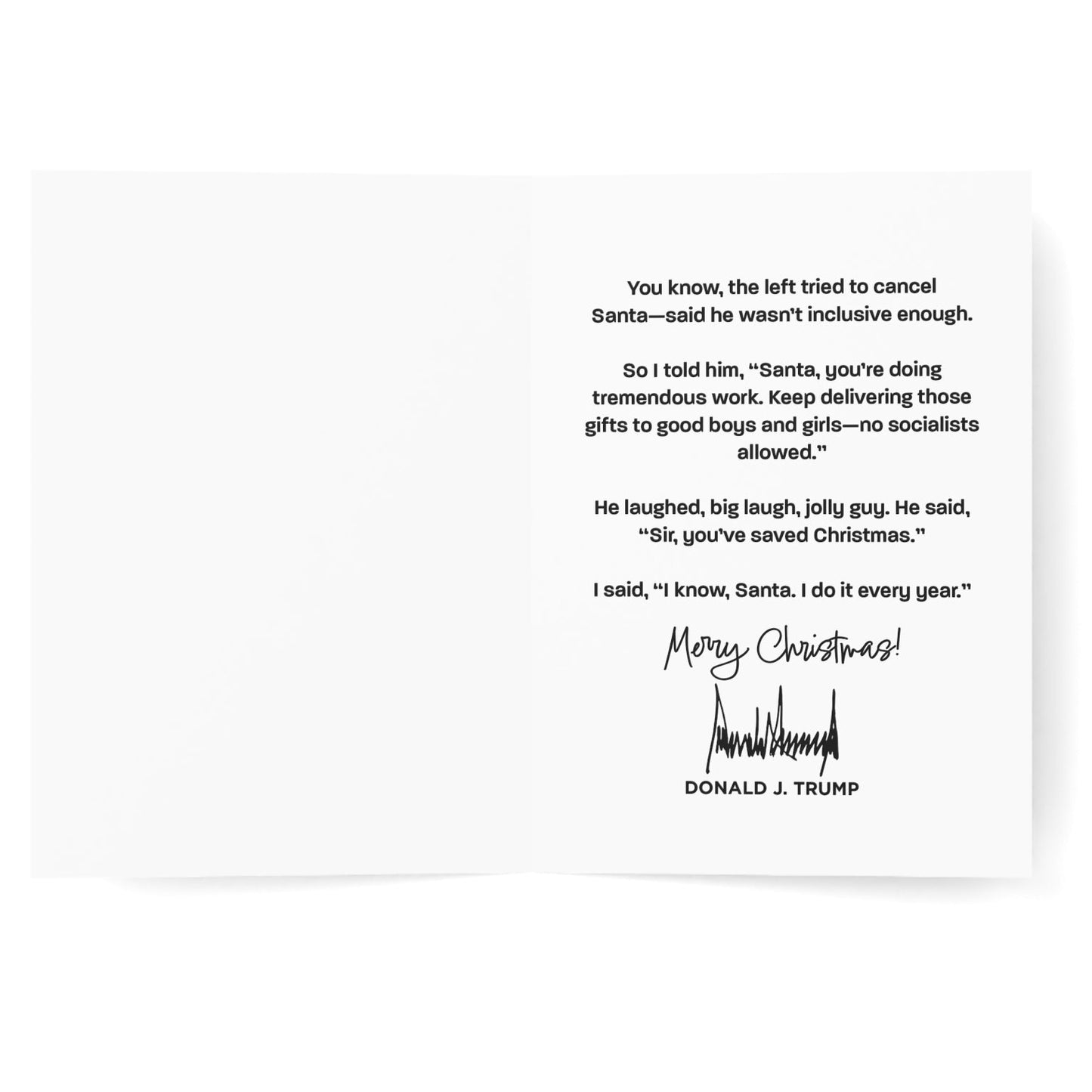 Merry Christmas From President Trump - Christmas Card