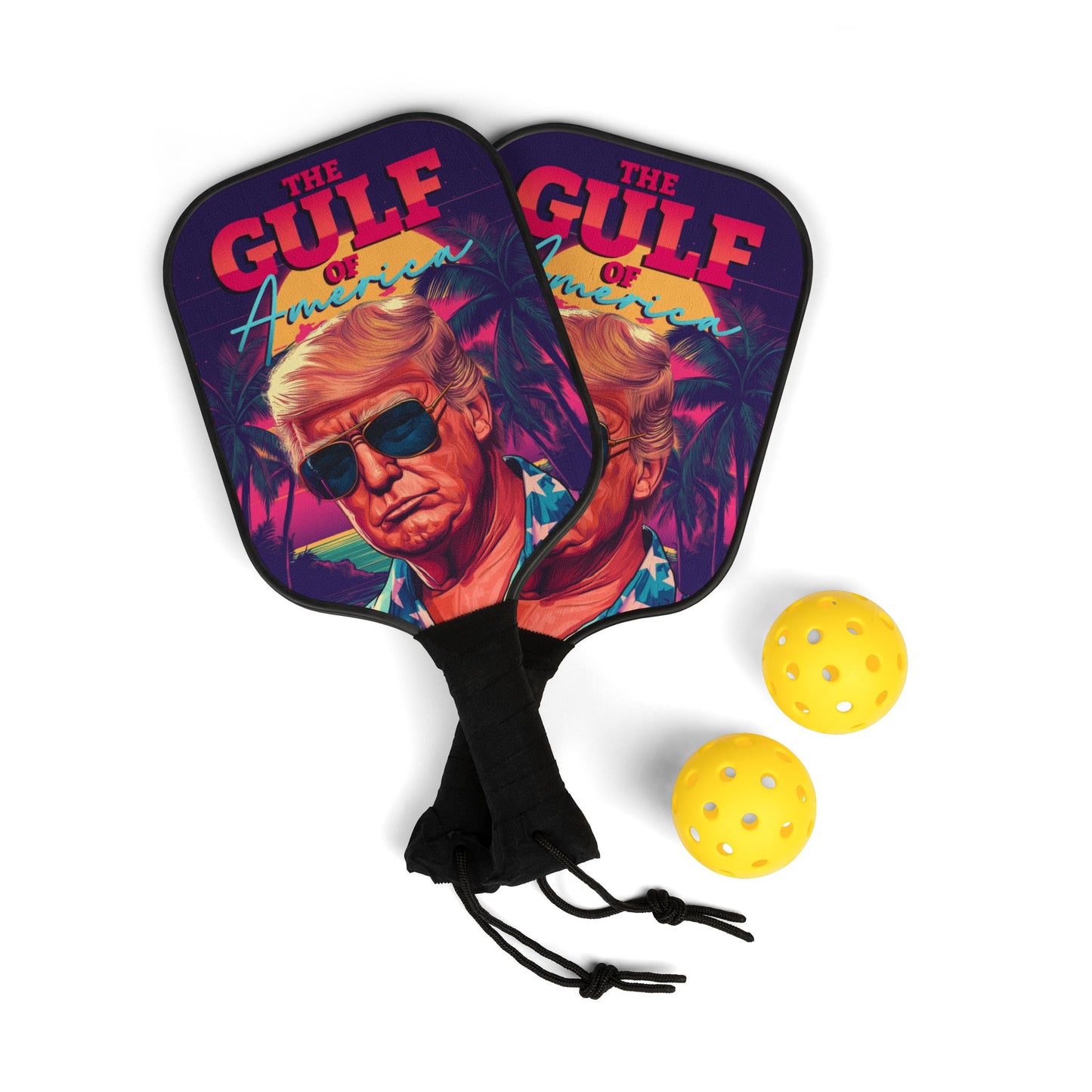 The Gulf of America Pickleball Paddle Set