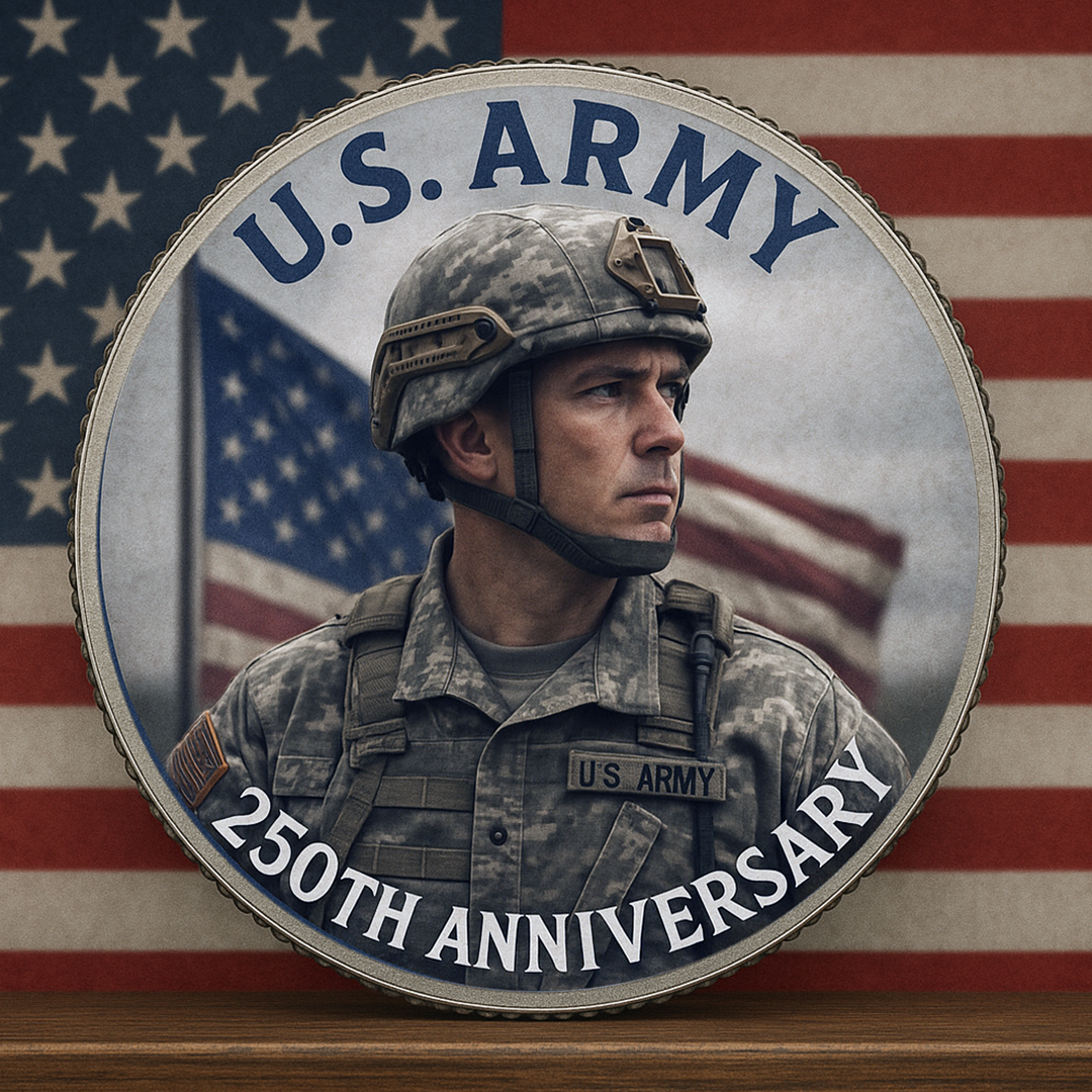 2025 - U.S Army 250th Anniversary - Genuine Legal Tender JFK Half Dollar