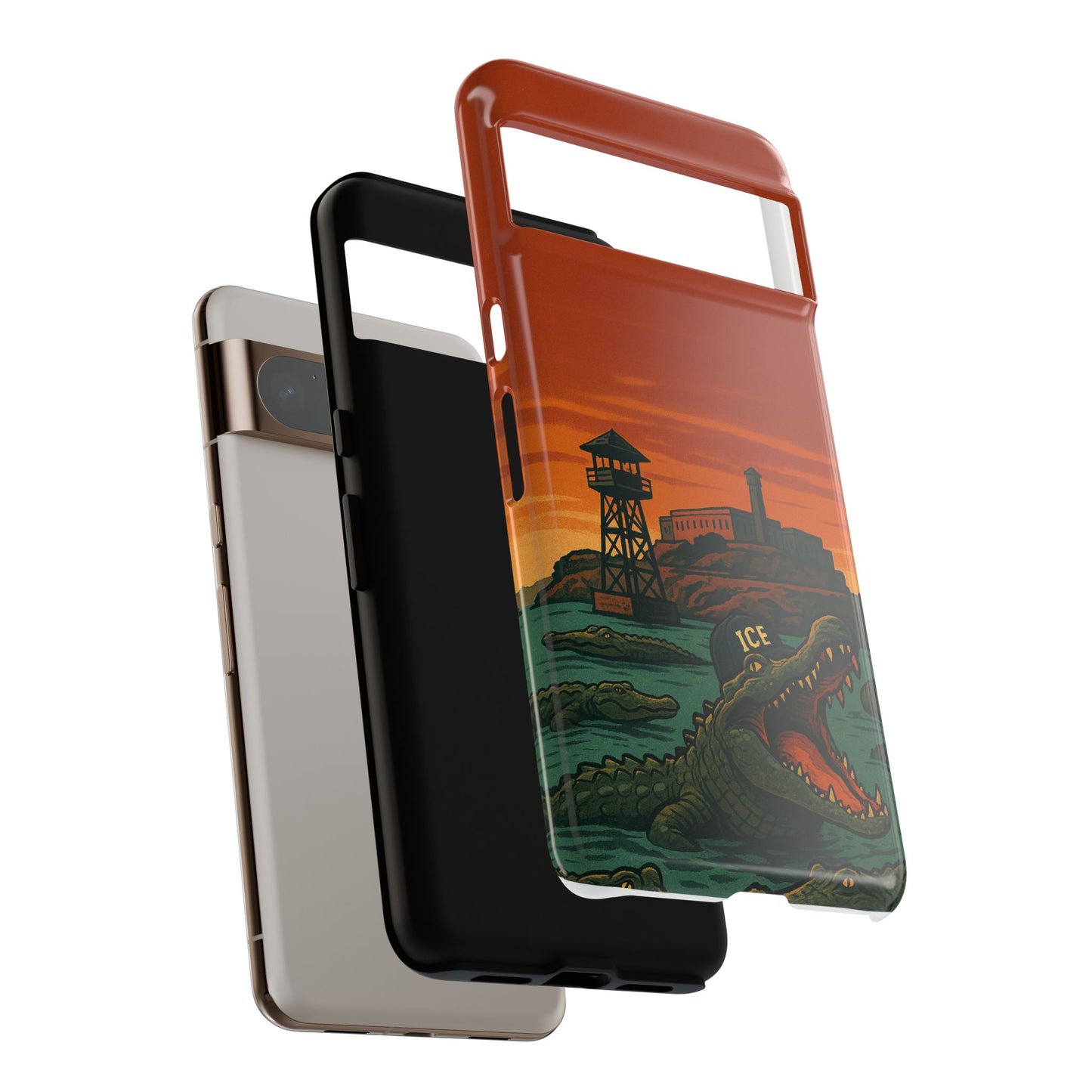 Alligator Alcatraz Hard Shell Tough Phone Case