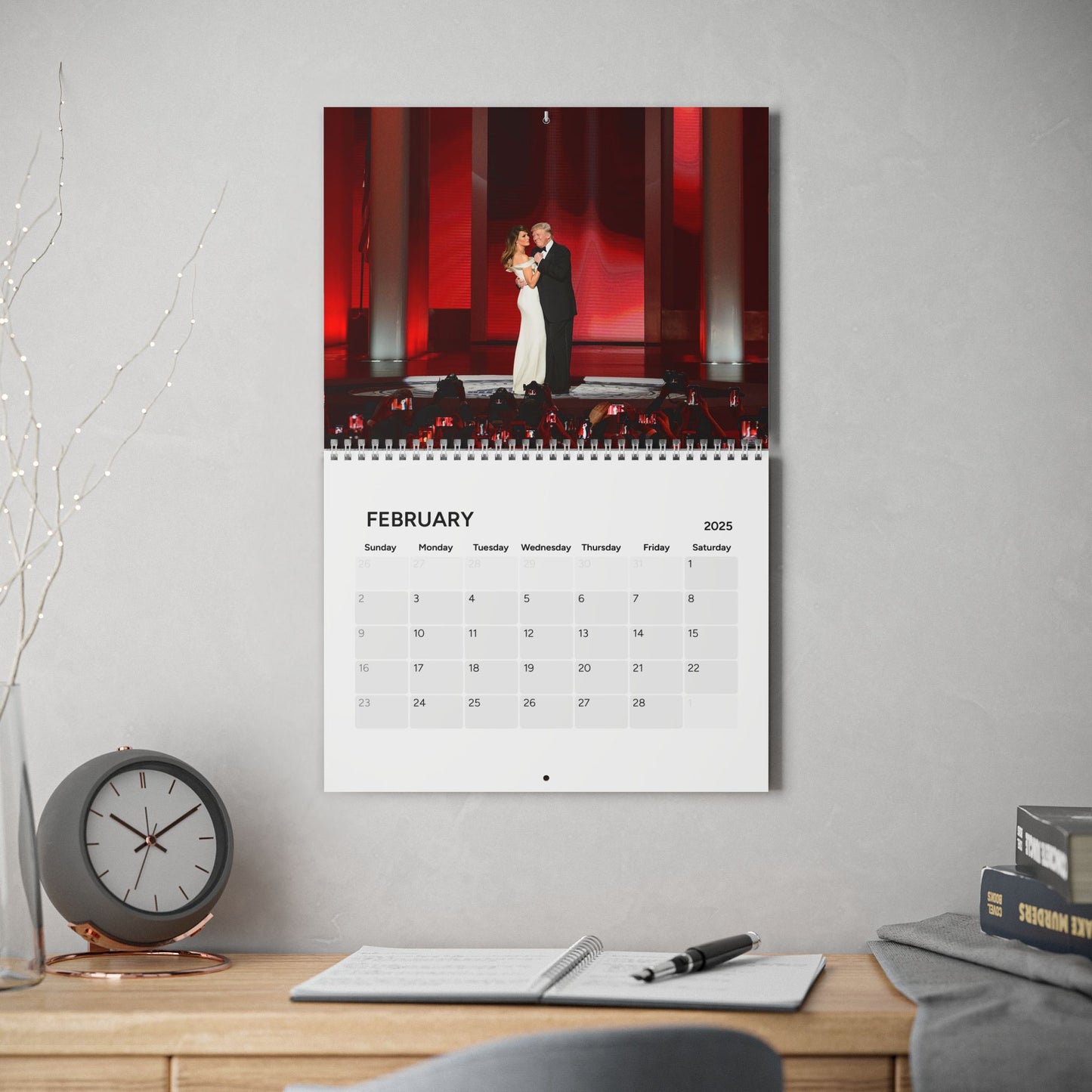 2025 Wall Calendar - Commander in Chief