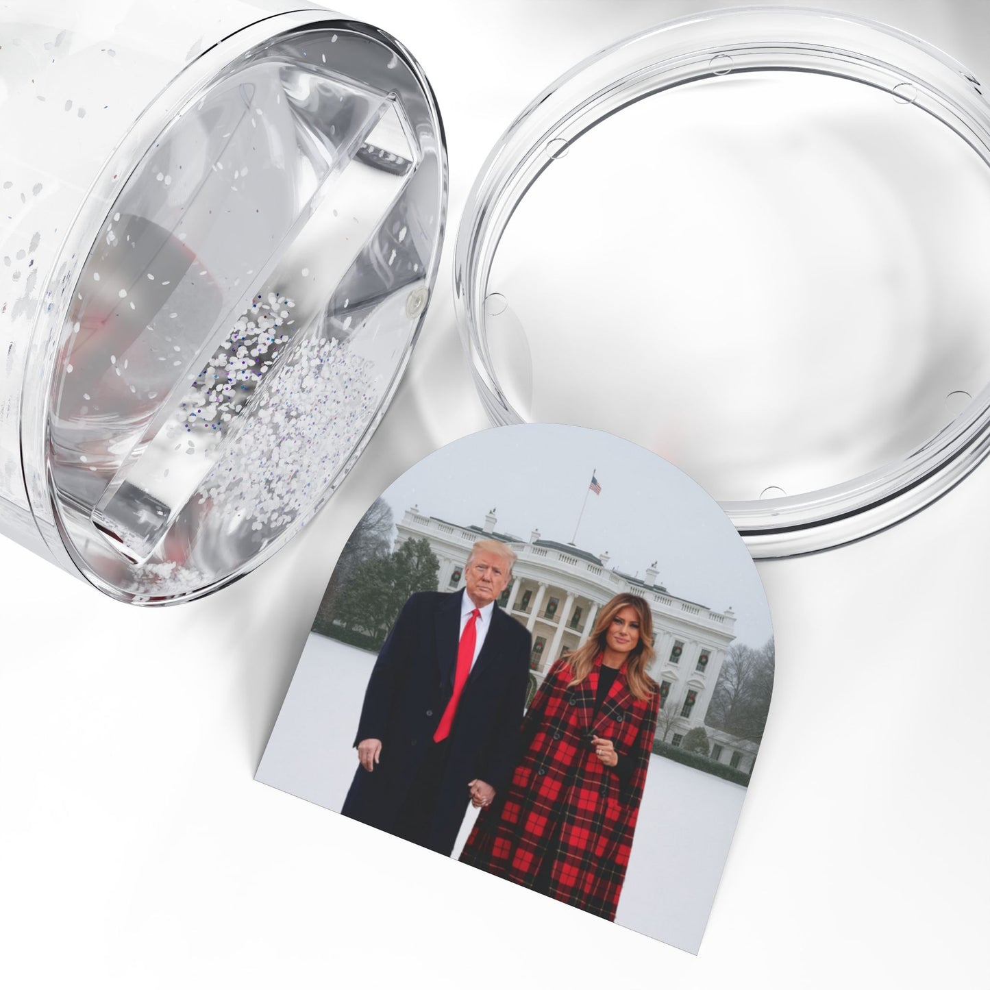 President Donald Trump and First Lady Melania Trump Snow Globe