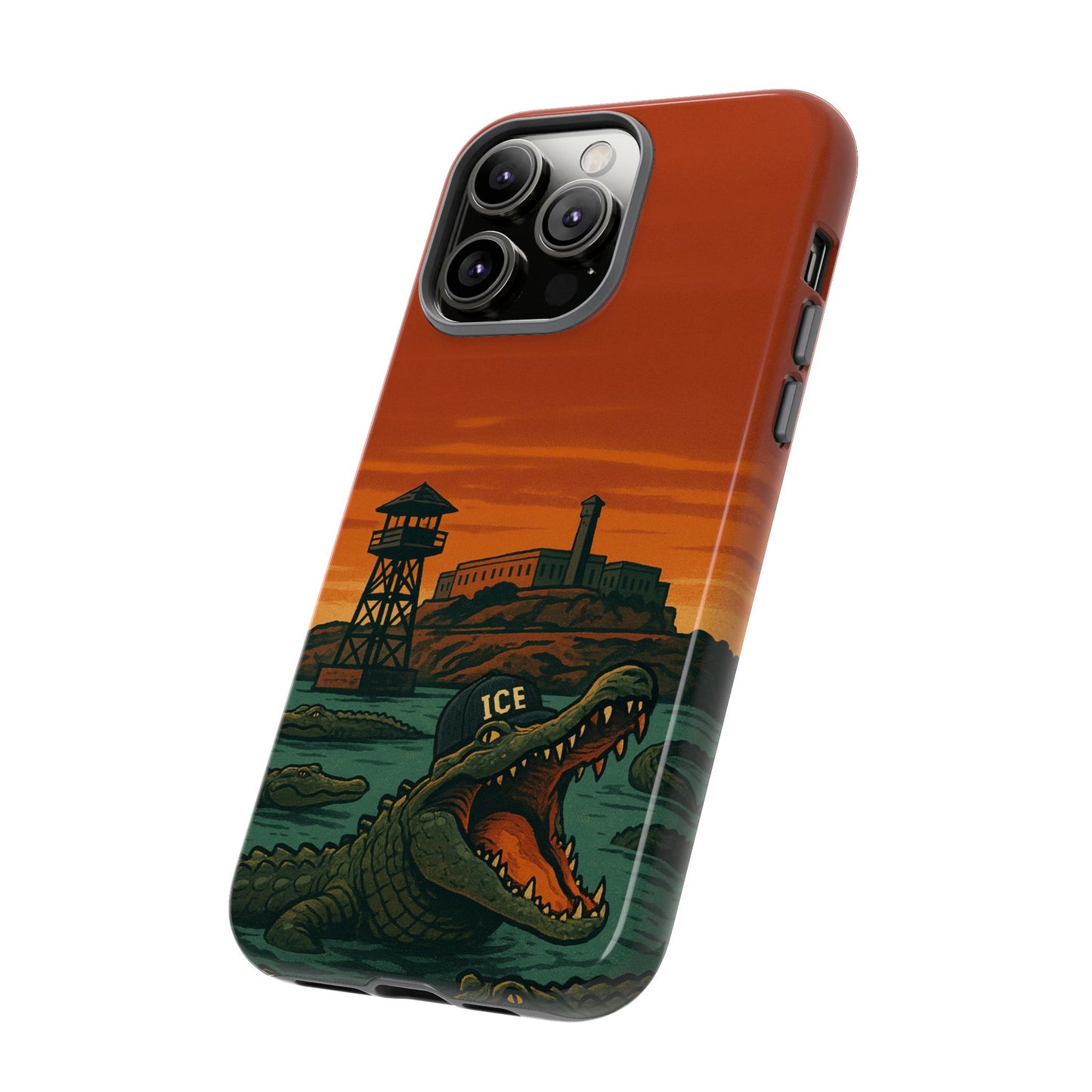 Alligator Alcatraz Hard Shell Tough Phone Case