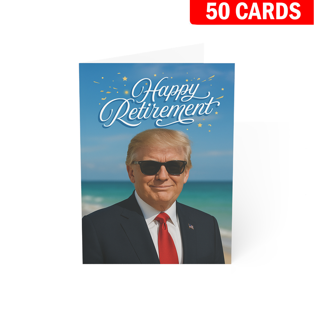 Happy Retirement - President Trump Retirement Card