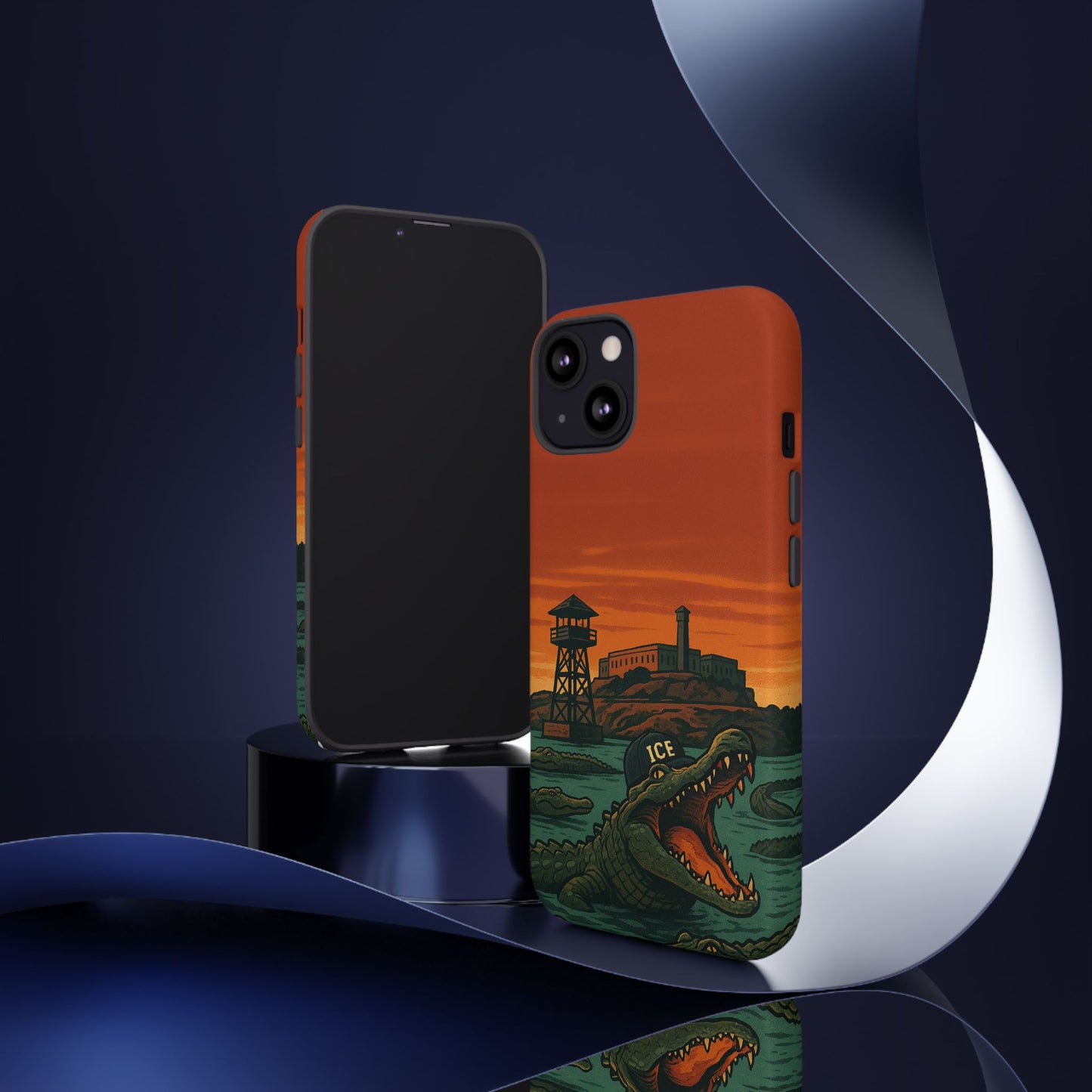 Alligator Alcatraz Hard Shell Tough Phone Case