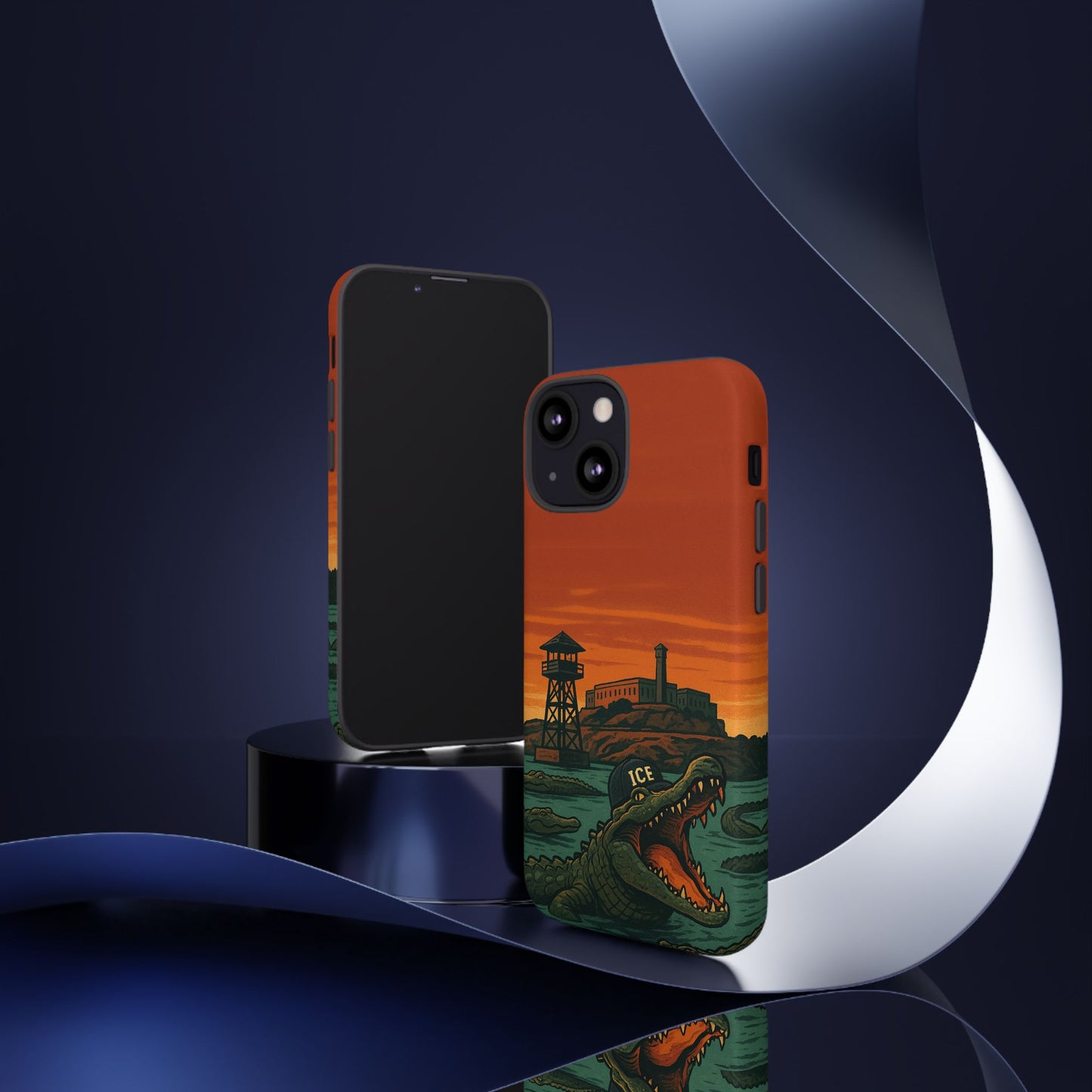 Alligator Alcatraz Hard Shell Tough Phone Case