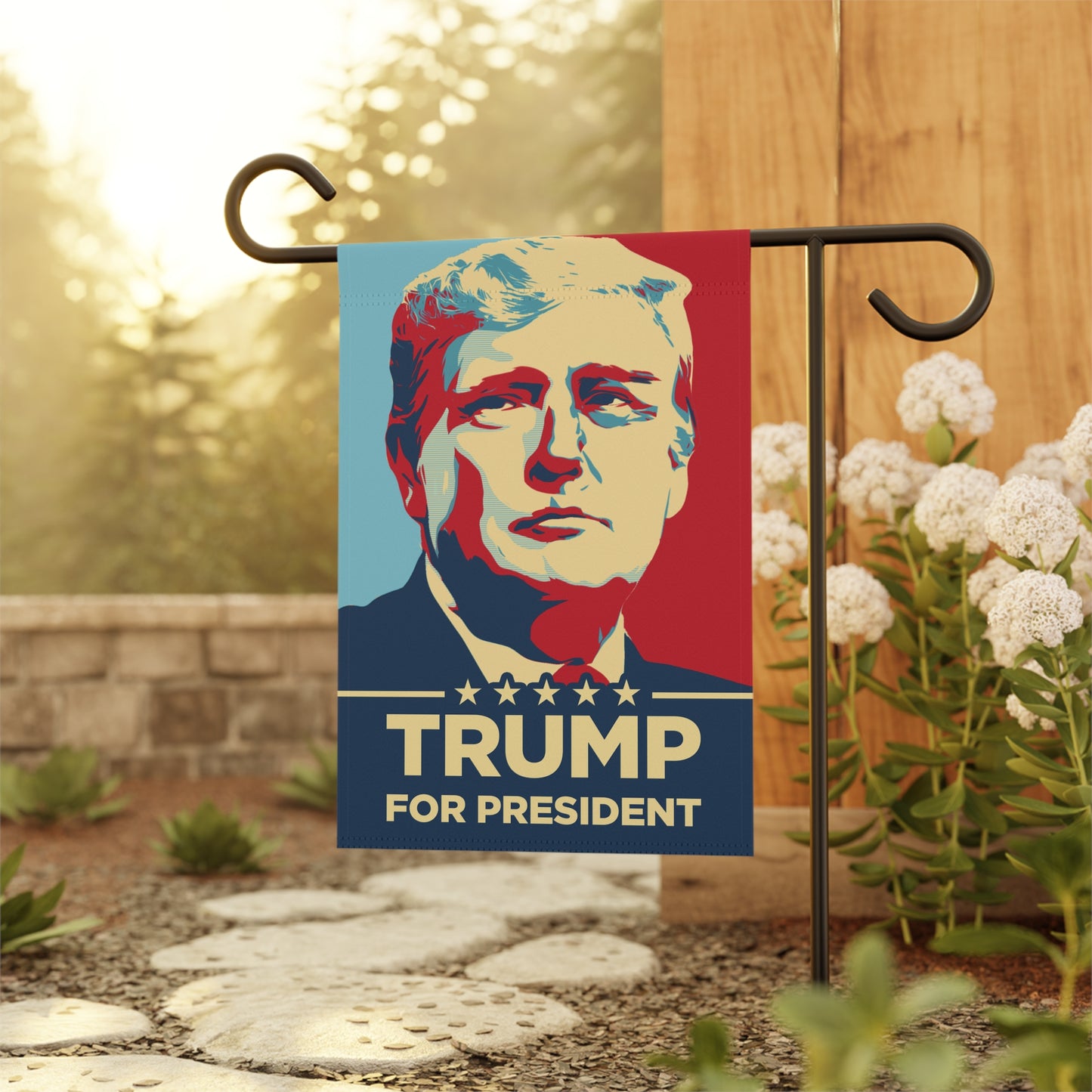 Trump For President 2024 Pop Art Garden & House Banner