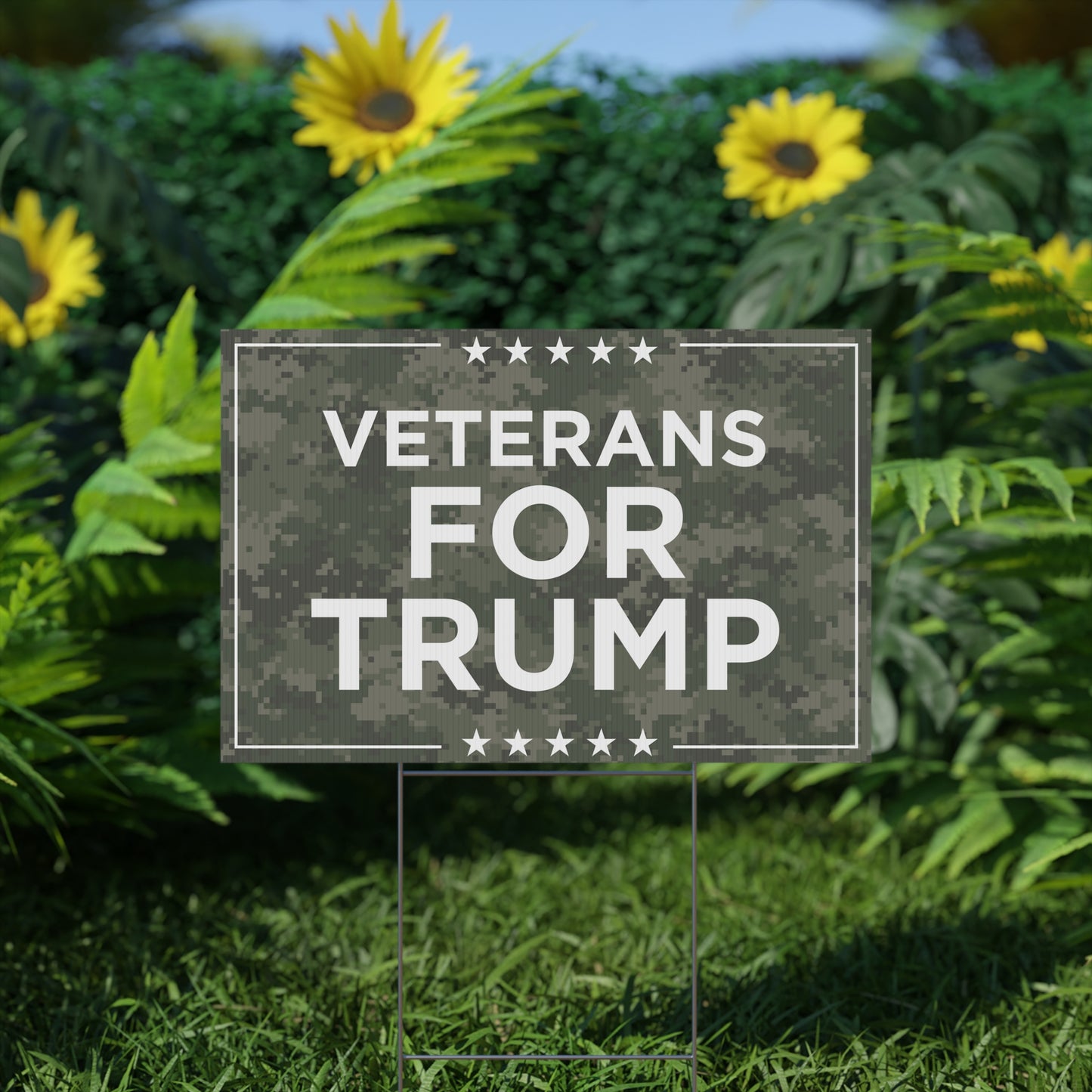 Veterans For Trump Yard Sign