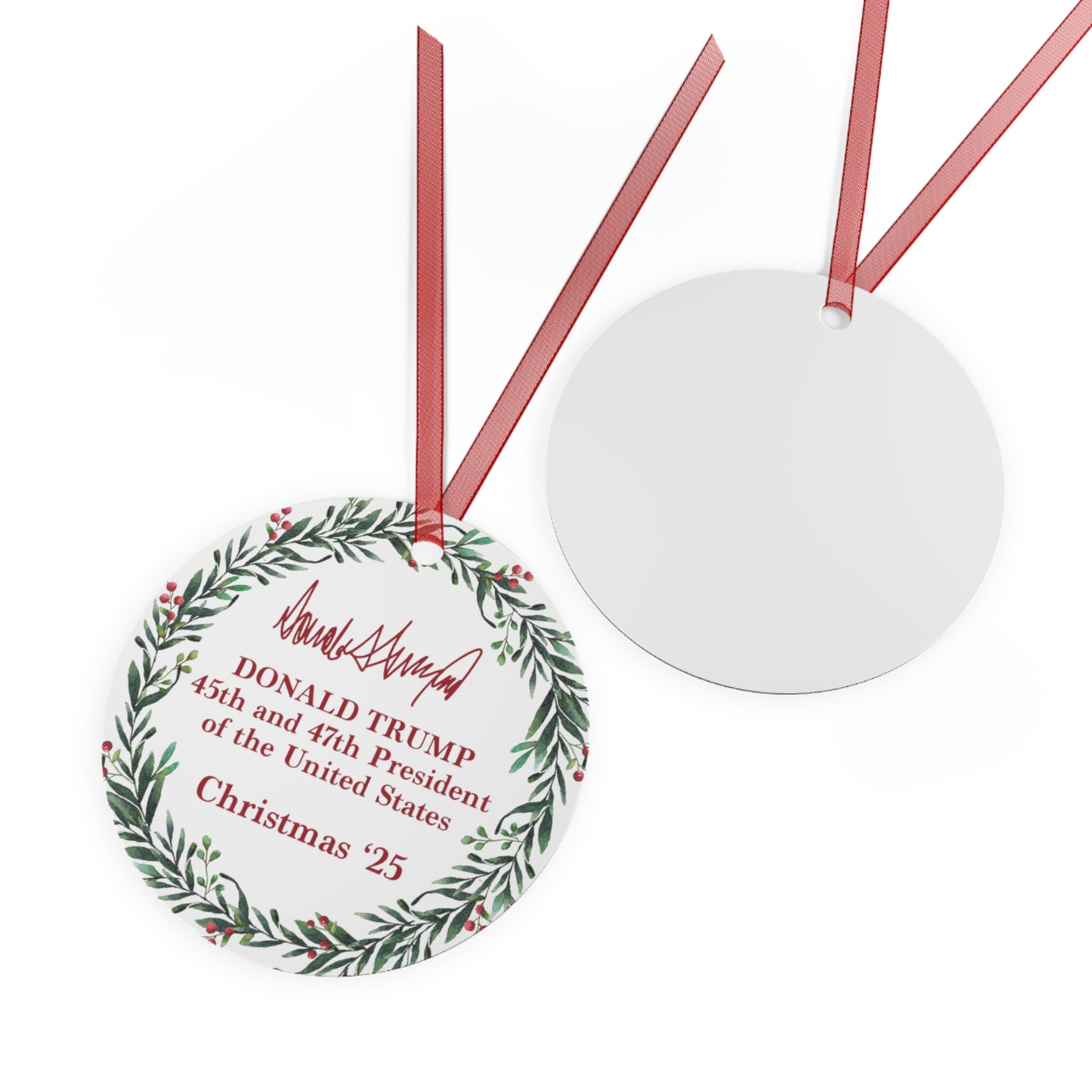 Trump Signature Christmas Tree Ornament