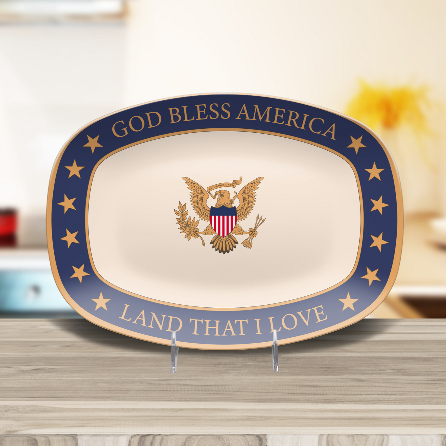 God Bless America Decorative Platter