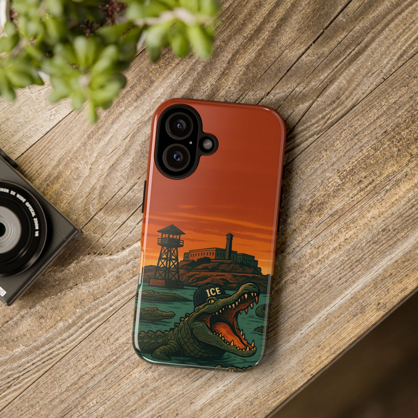 Alligator Alcatraz Hard Shell Tough Phone Case