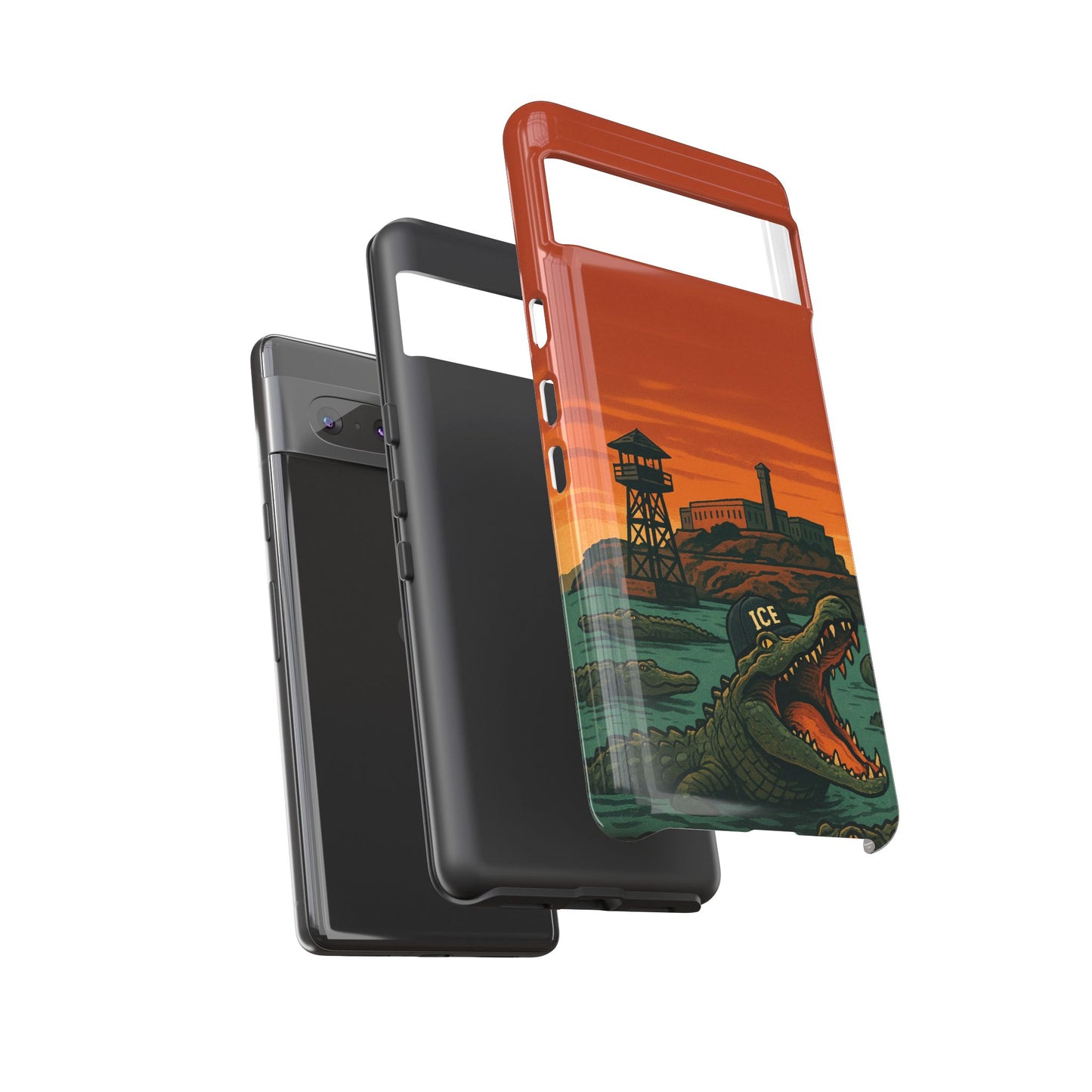 Alligator Alcatraz Hard Shell Tough Phone Case