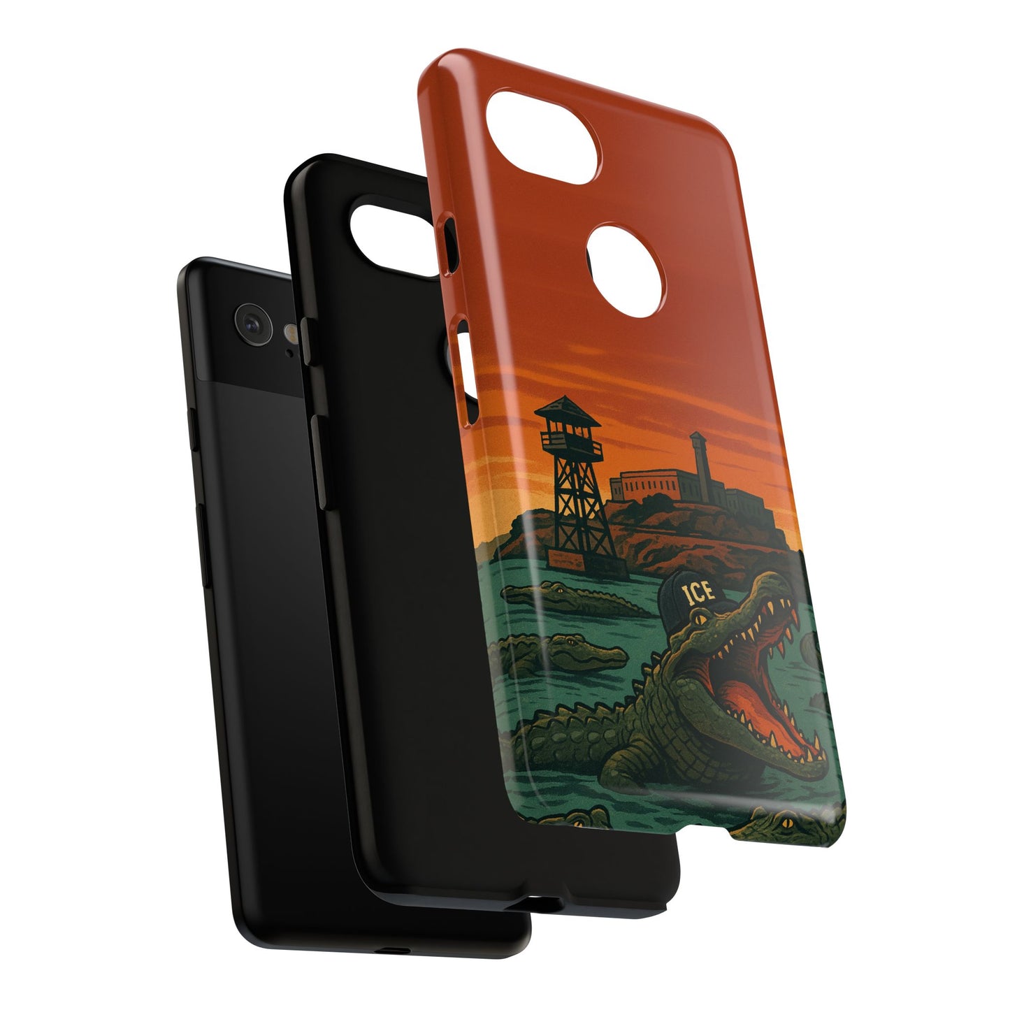 Alligator Alcatraz Hard Shell Tough Phone Case