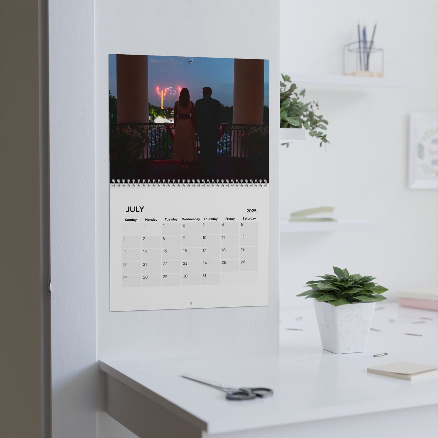 2025 Wall Calendar - Commander in Chief