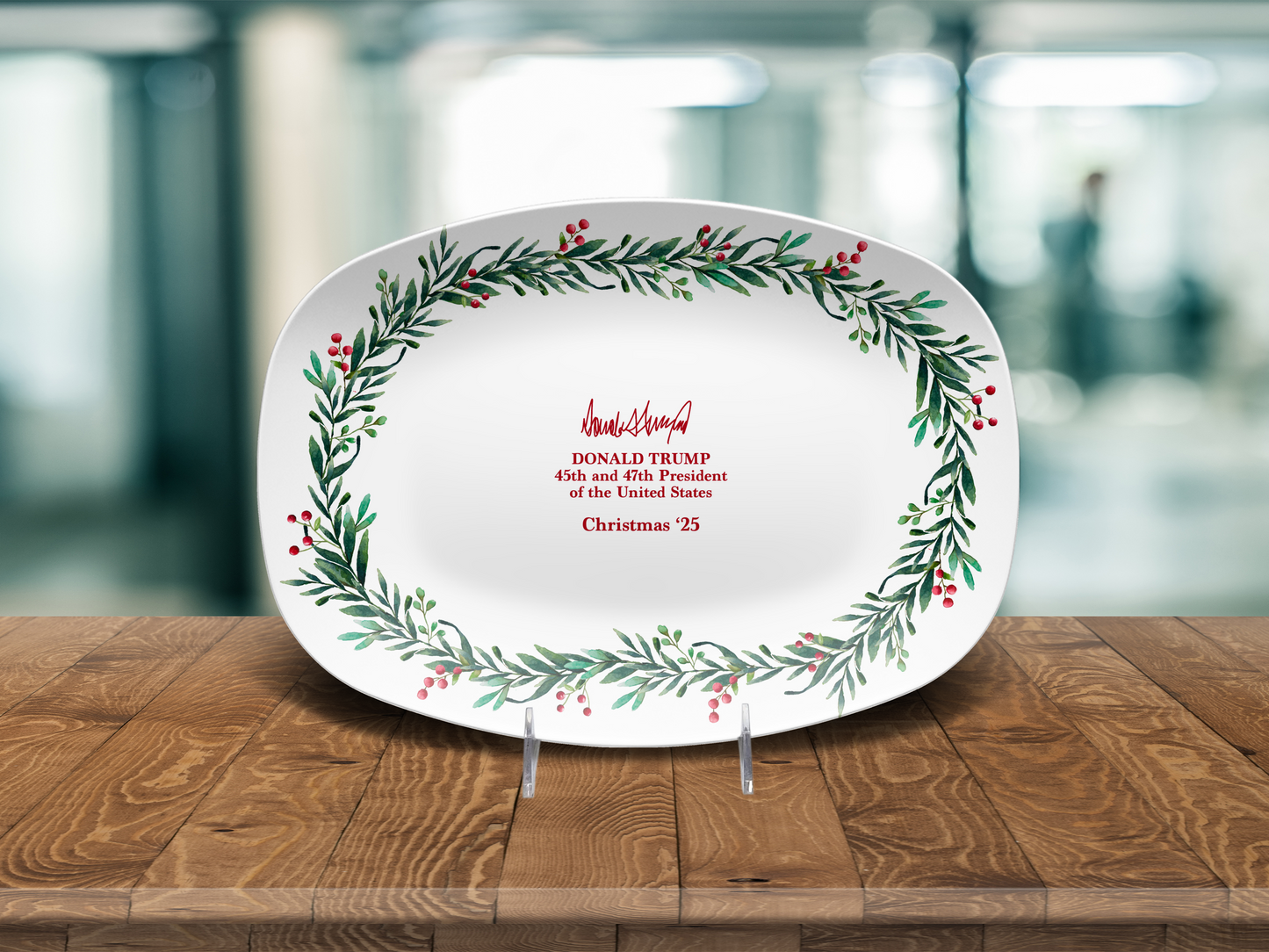 Christmas Wreath Platter